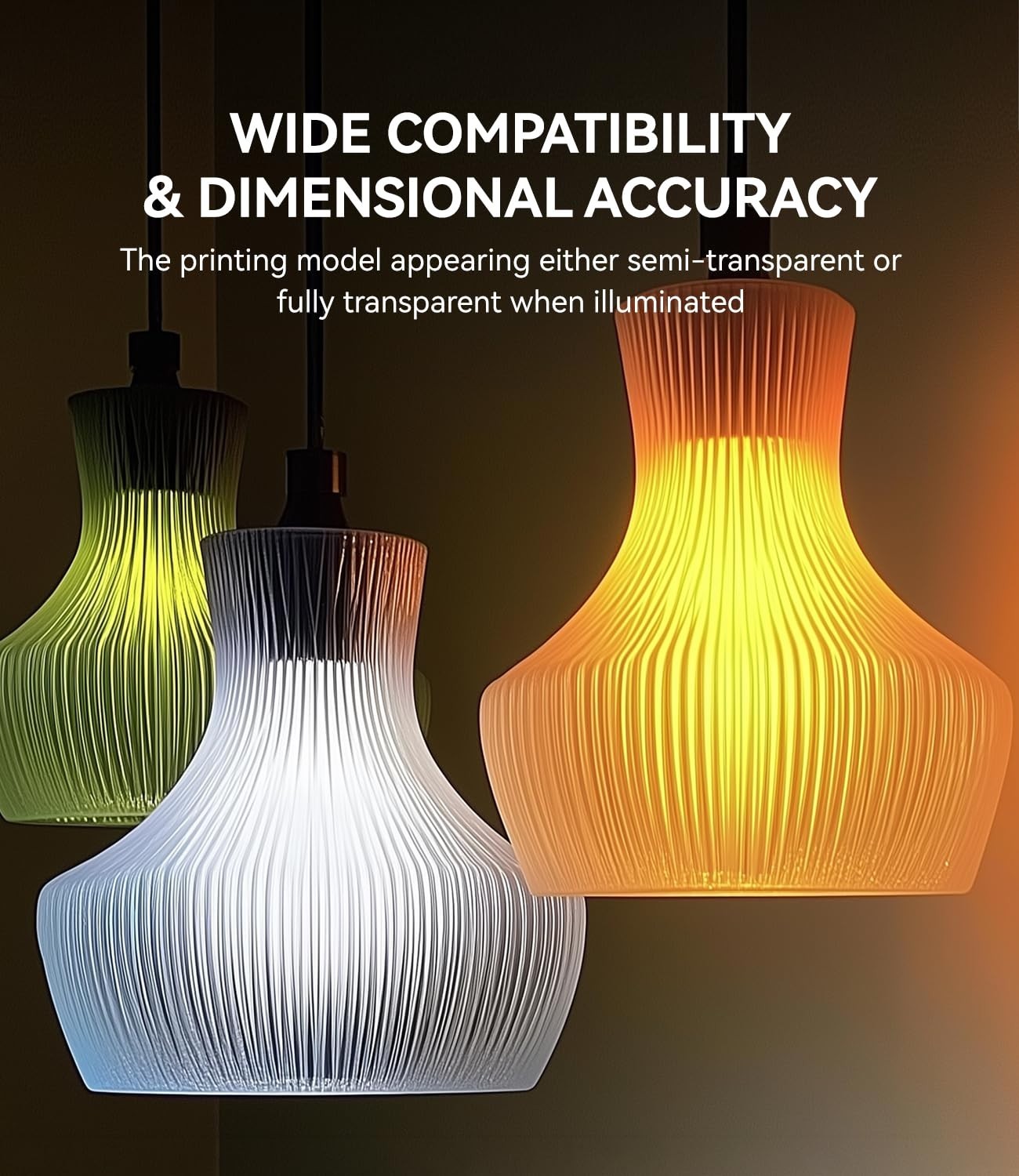 3D Printer Filament Bundle 1.75mm, 4-Pack, 1.1kg Each, Strong Impact Resistance,4