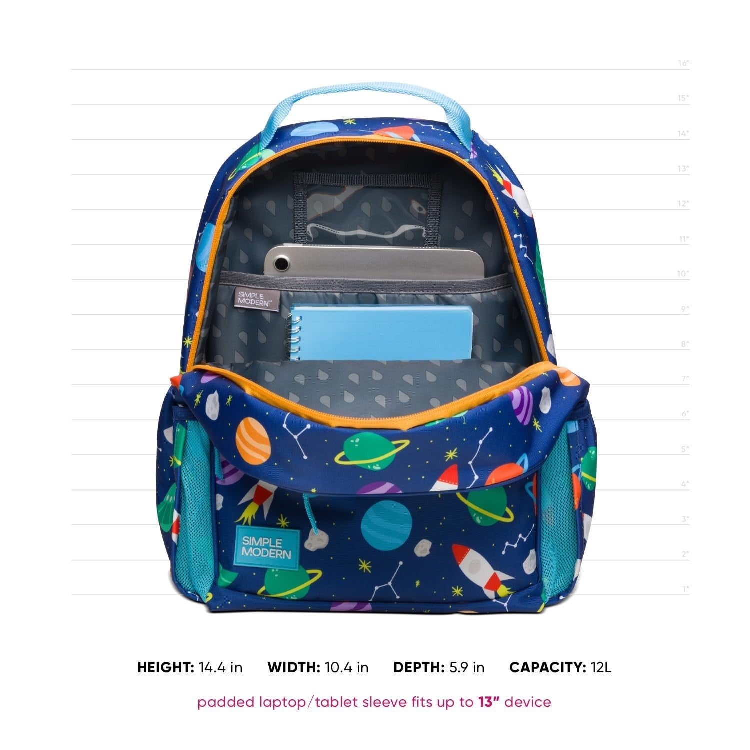 Kids TMNT Backpack for School, 12L Capacity, Durable, Lightweight, Unisex3