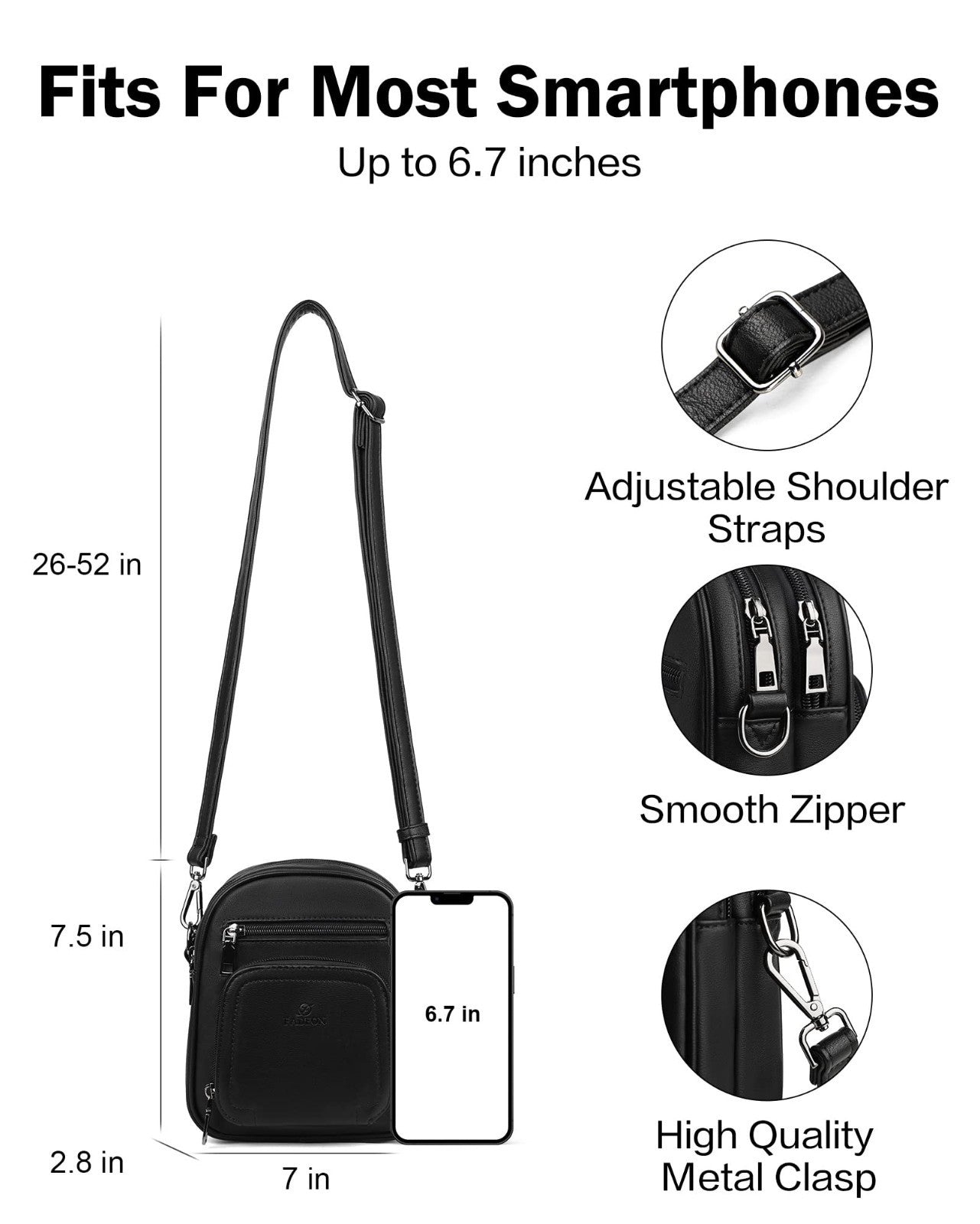 Small Crossbody Purses for Women, RFID Anti-Theft, 4 Card Slots, Stylish & Compa3