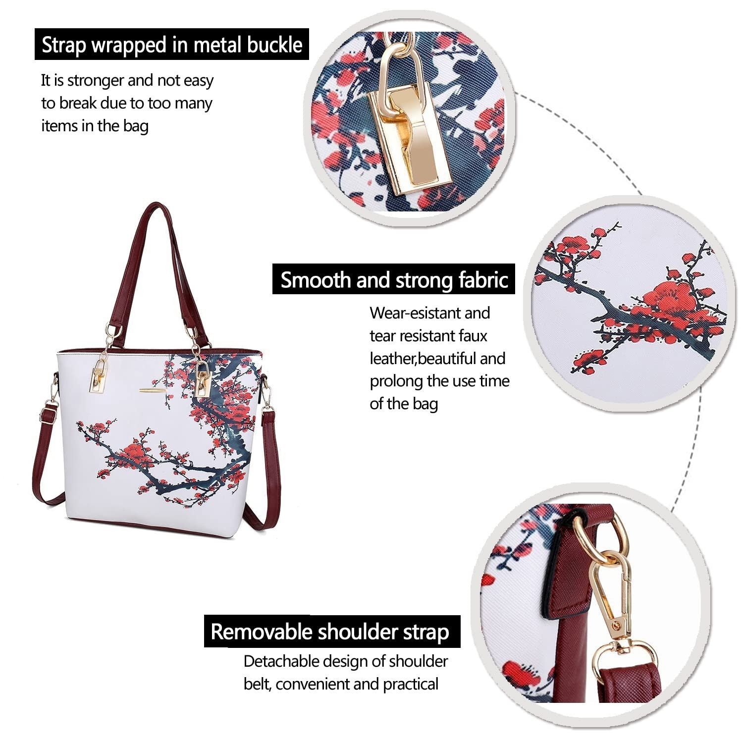 Stylish Designer Handbags for Women - Satchel Shoulder Tote Top Handle Purse4