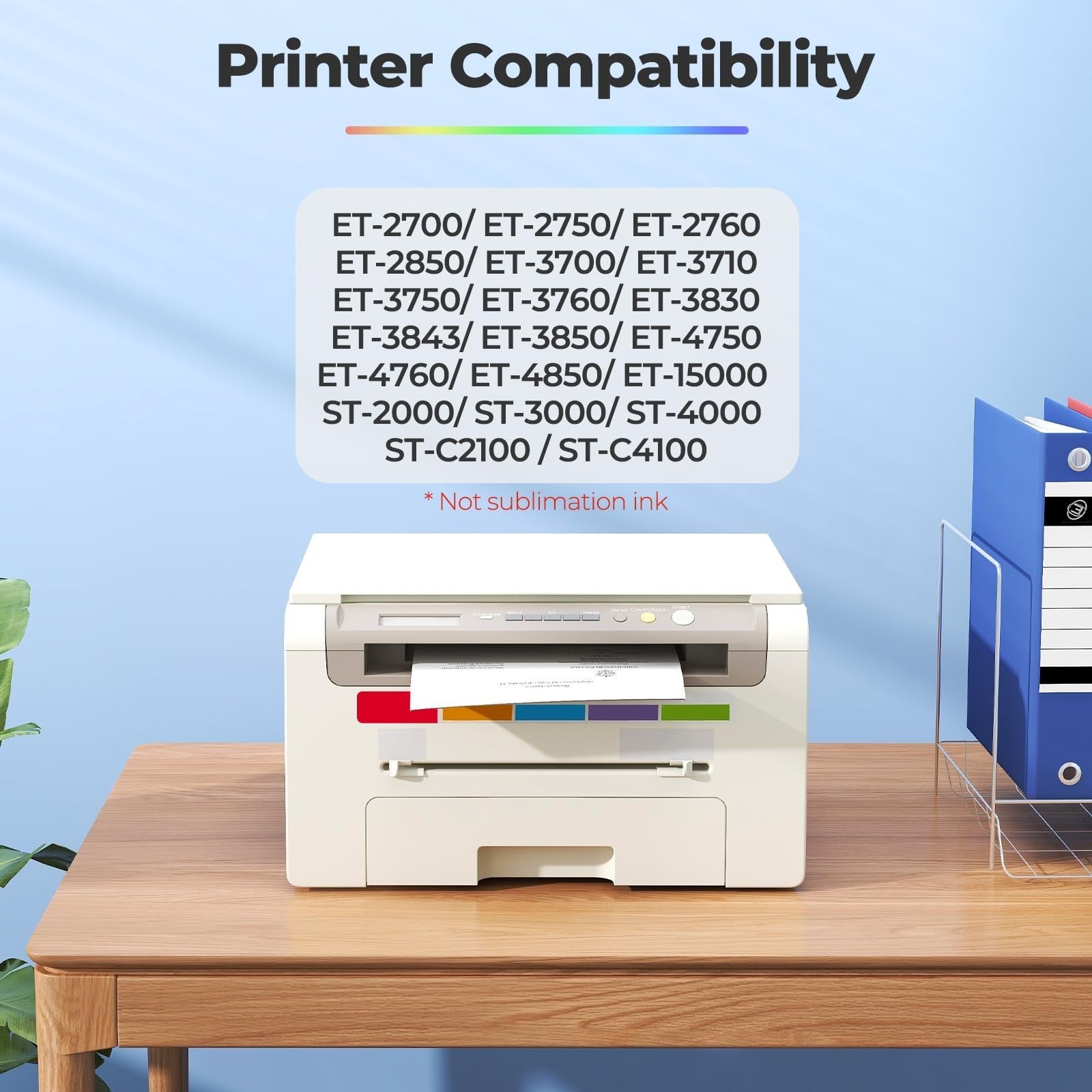 10 Pack Compatible Ink Refill Bottles for ET-2850 ET-2760 ET-3850 Printers2
