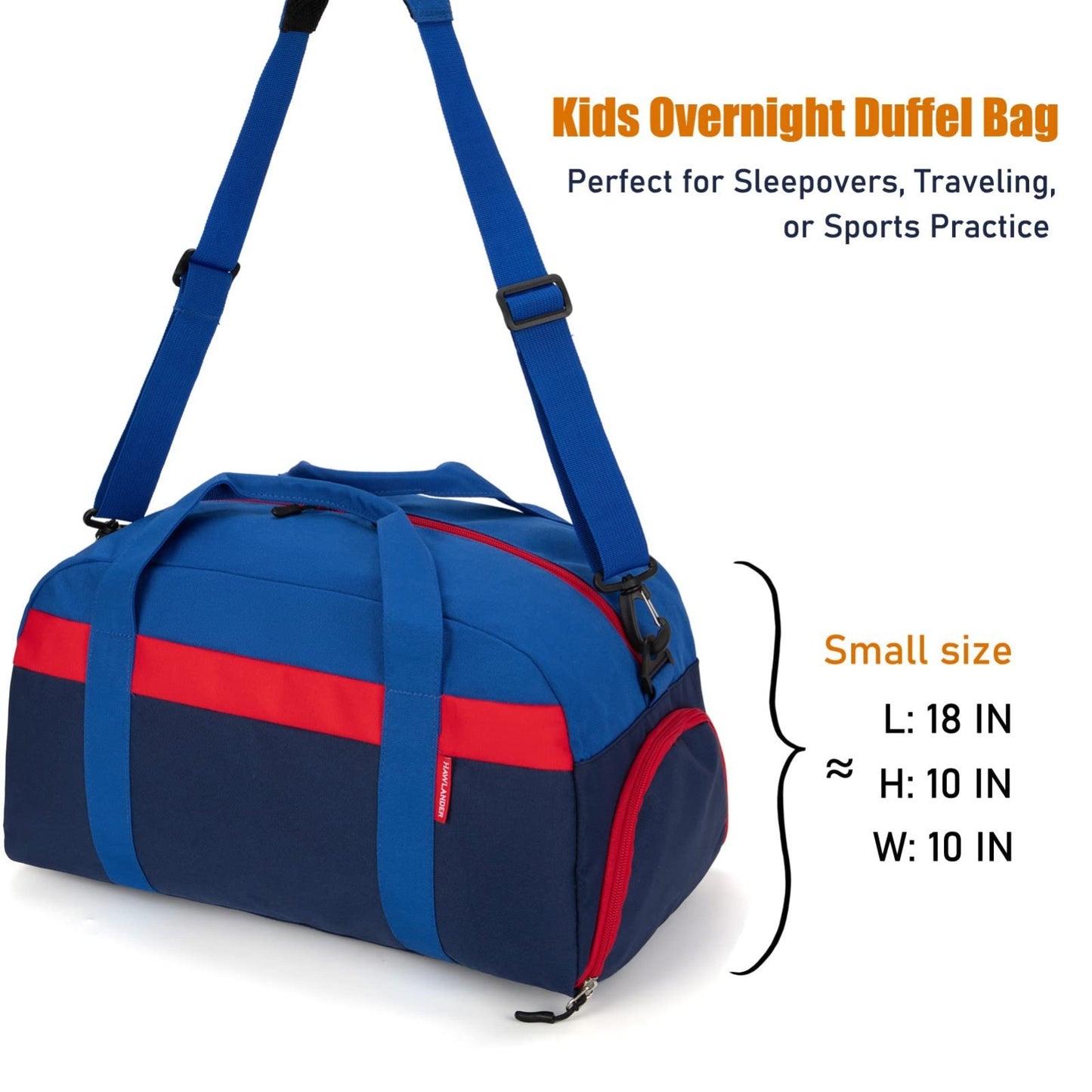 Kids 18" Duffle Bag - Navy Blue, Perfect for Weekend Trips, Sports & Travel5