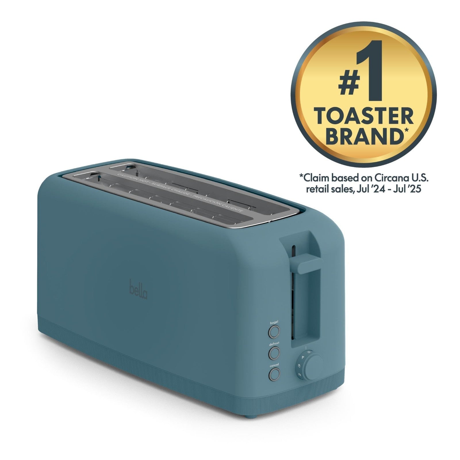 Slim 4 Slice Toaster, Extra Long & Wide Slots, Compact Design, Kitchen Essential3