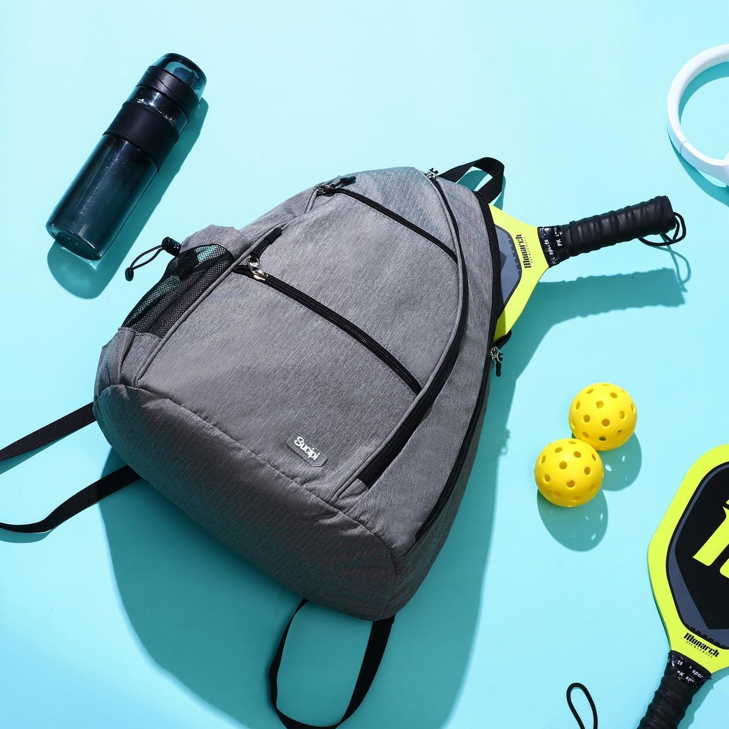 Convertible Pickleball Backpack with Fence Hook | Water-Resistant Sling Bag for4