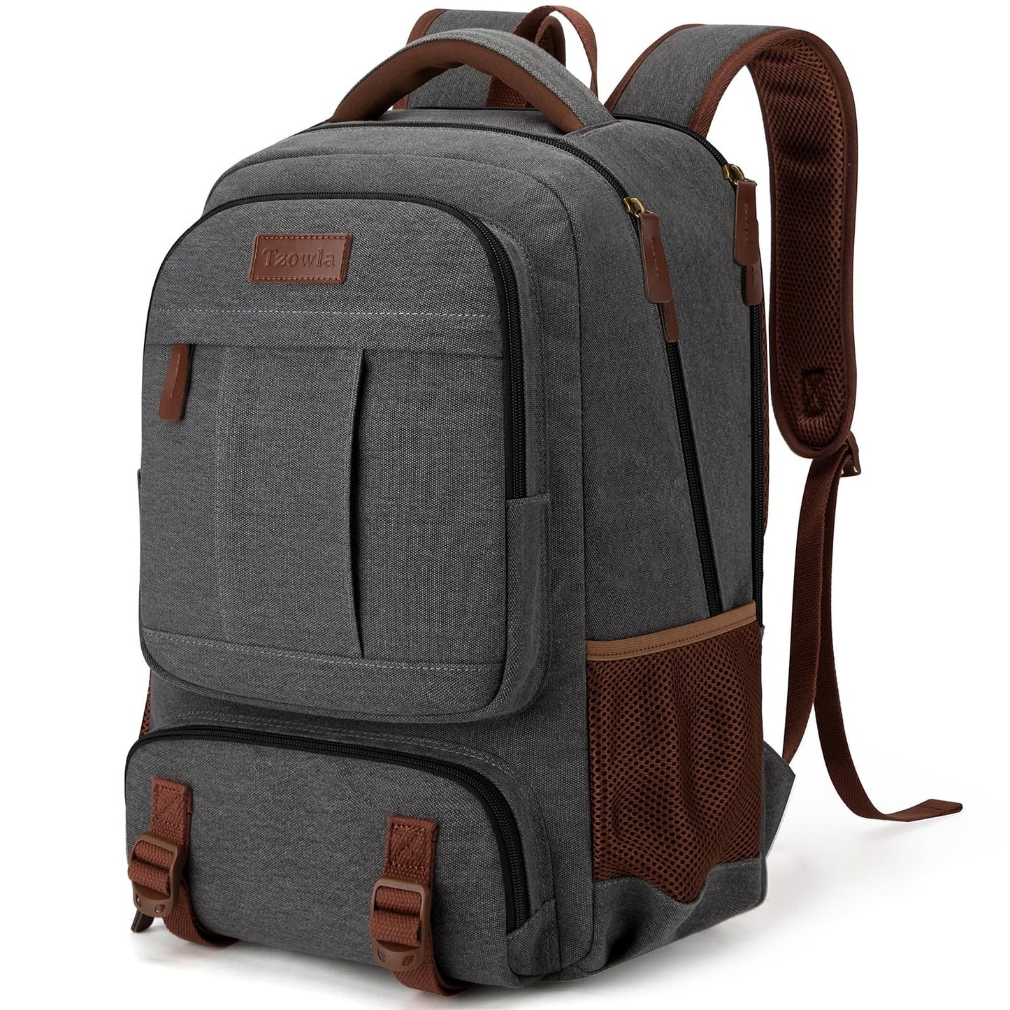Stylish Canvas Laptop Backpack for Men & Women, Durable Travel Bag with Multiple1
