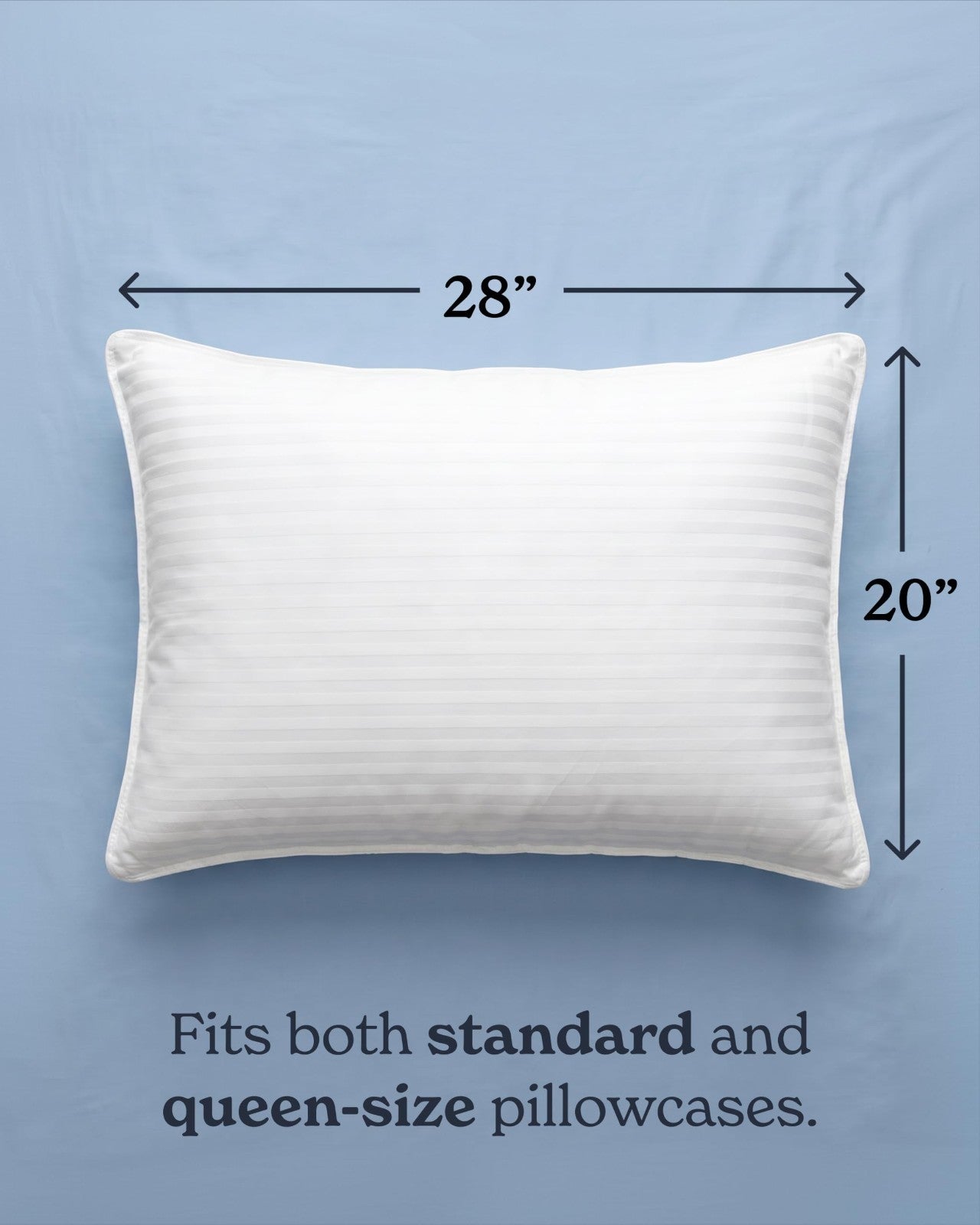 Soft Down Alternative Bed Pillows Set of 2 - Standard/Queen Size, Comfort for Al2