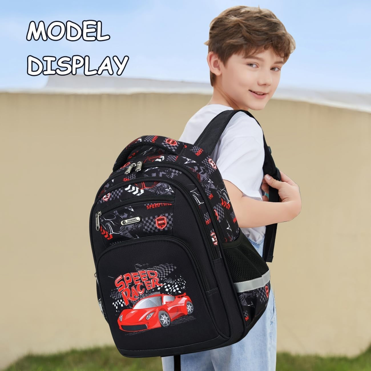 Kids School Backpack with Lunch Bag for Girls, Large Capacity Bookbag, Nylon Day6