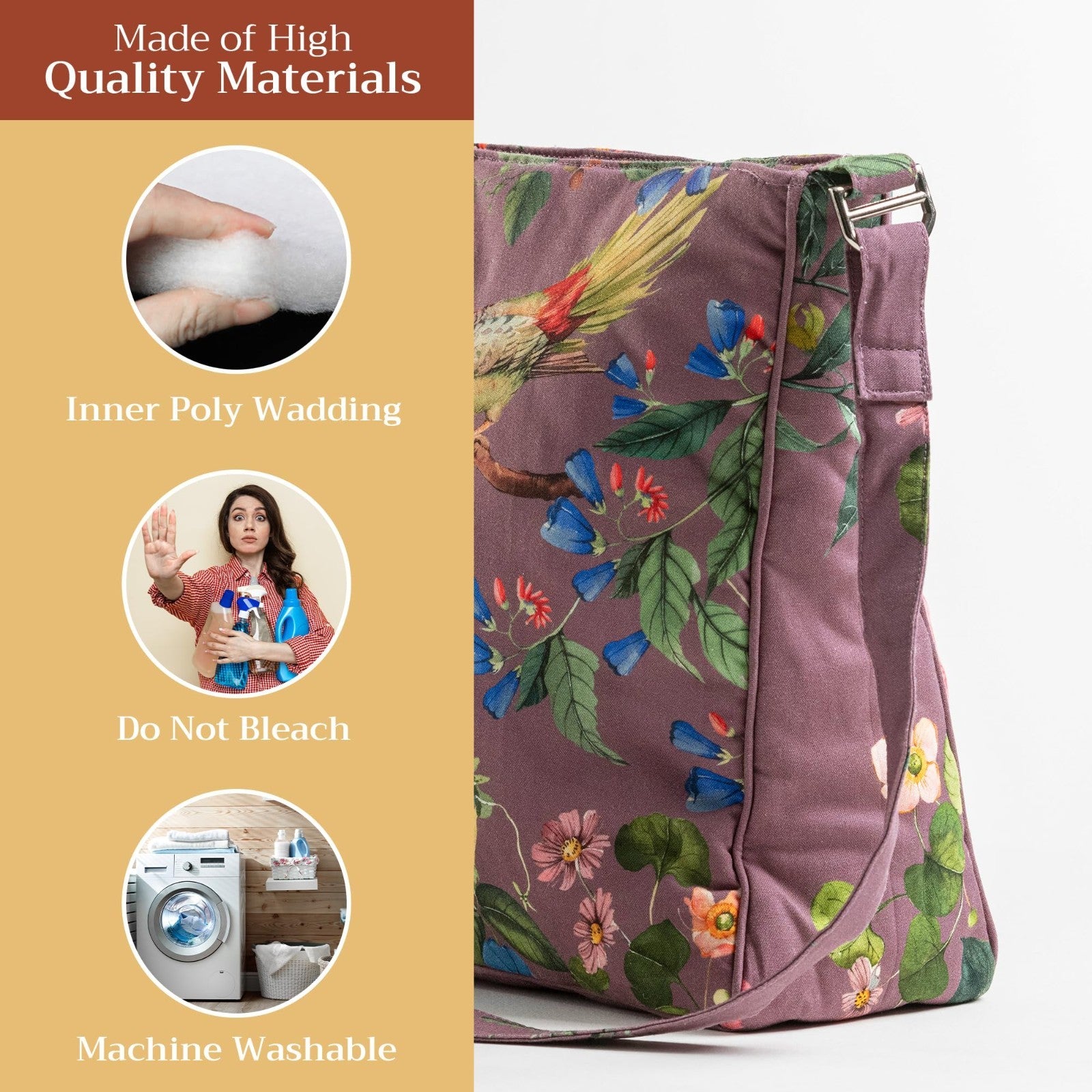 Stylish Cotton Shoulder Bag for Women   Versatile Handbag, Everyday Use, Fashion2
