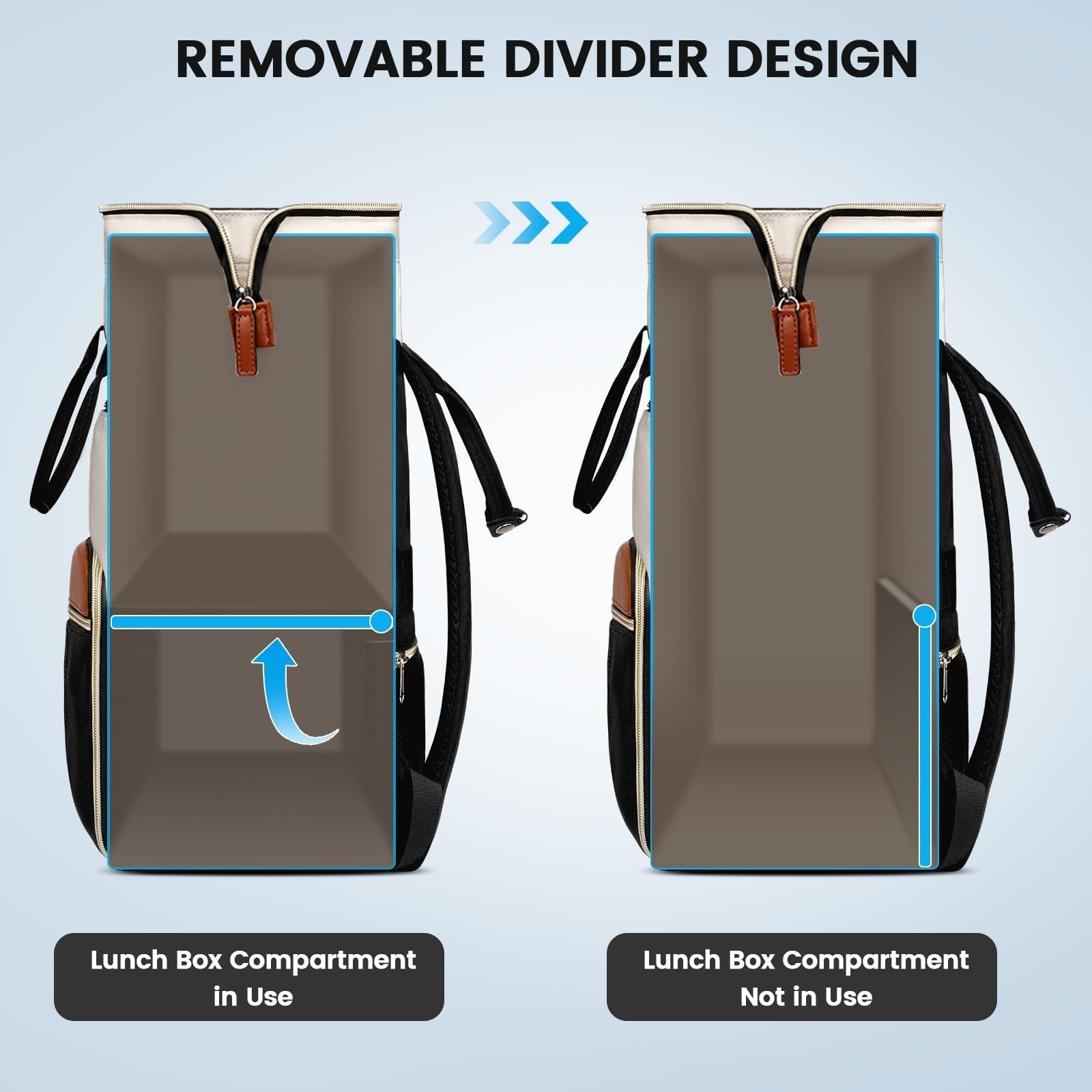 15.6" Laptop Backpack with Insulated Lunch Box, Work & College Backpack Set4