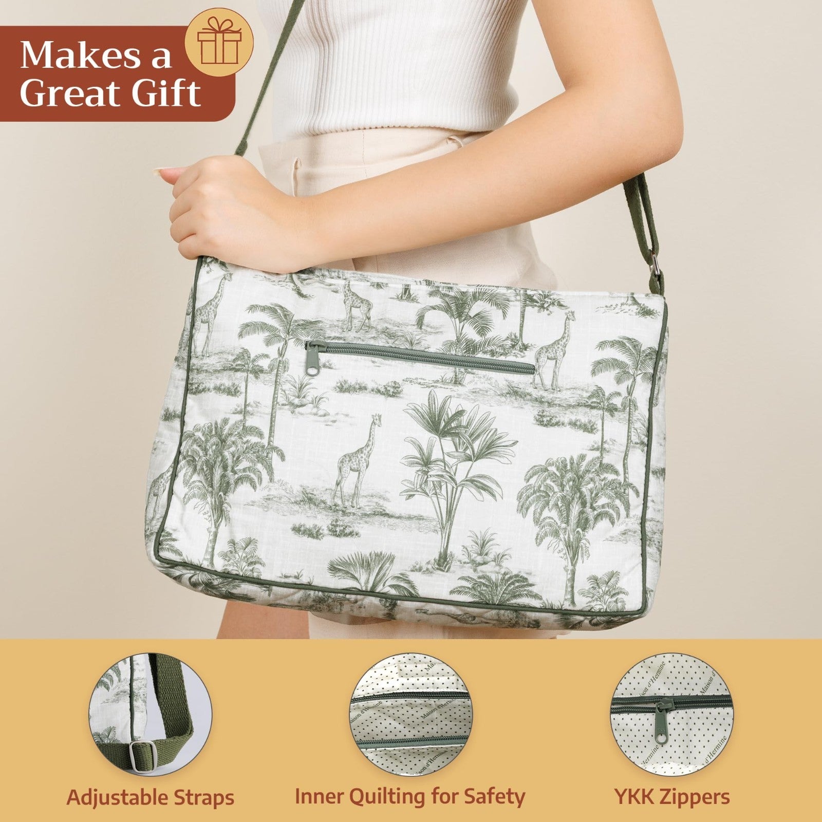 Stylish Cotton Shoulder Bag for Women   Chic Handbag, Everyday Tote, Fashion Acc4
