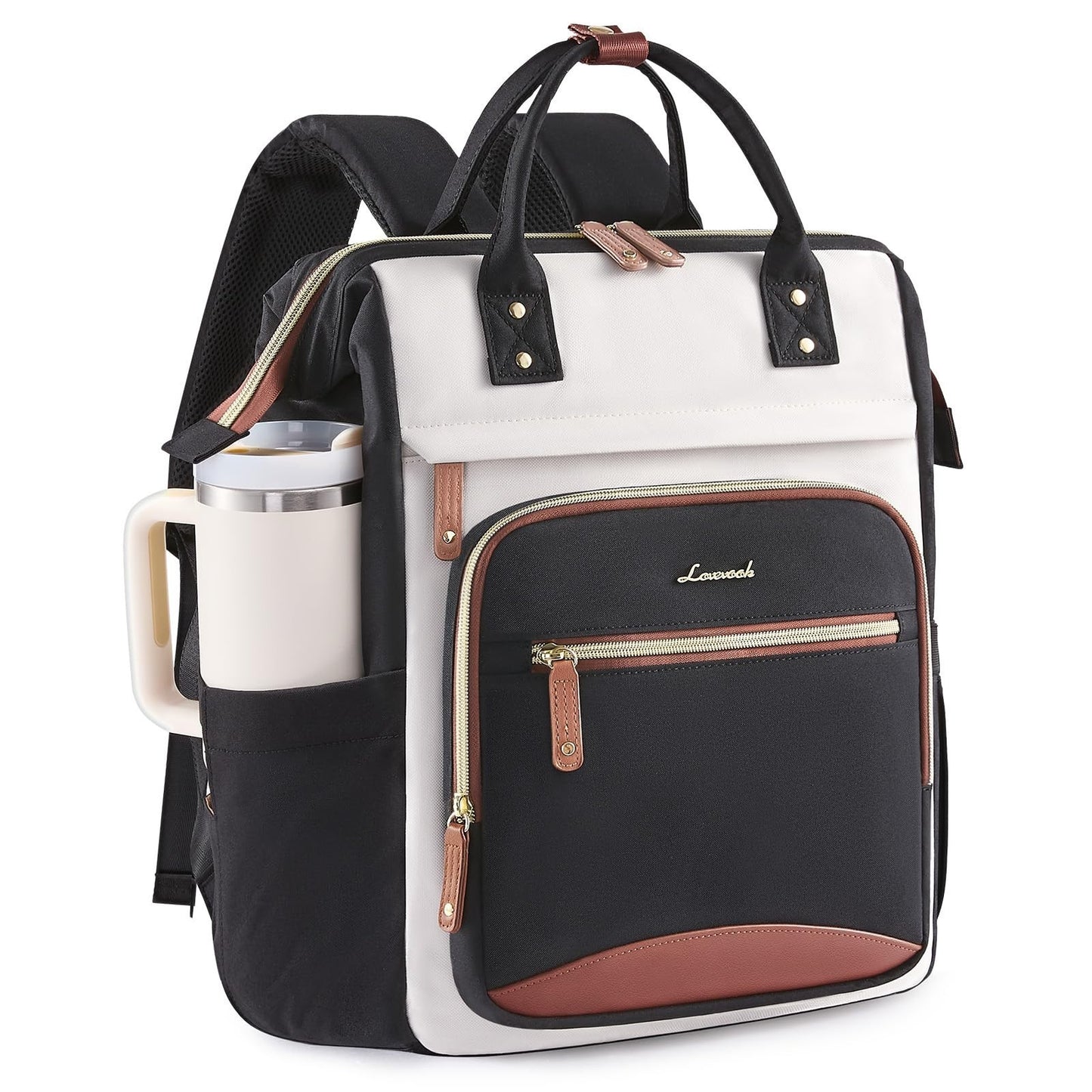 Stylish 15.6" Laptop Backpack for Women, Waterproof Travel Bag, Large Capacity,1