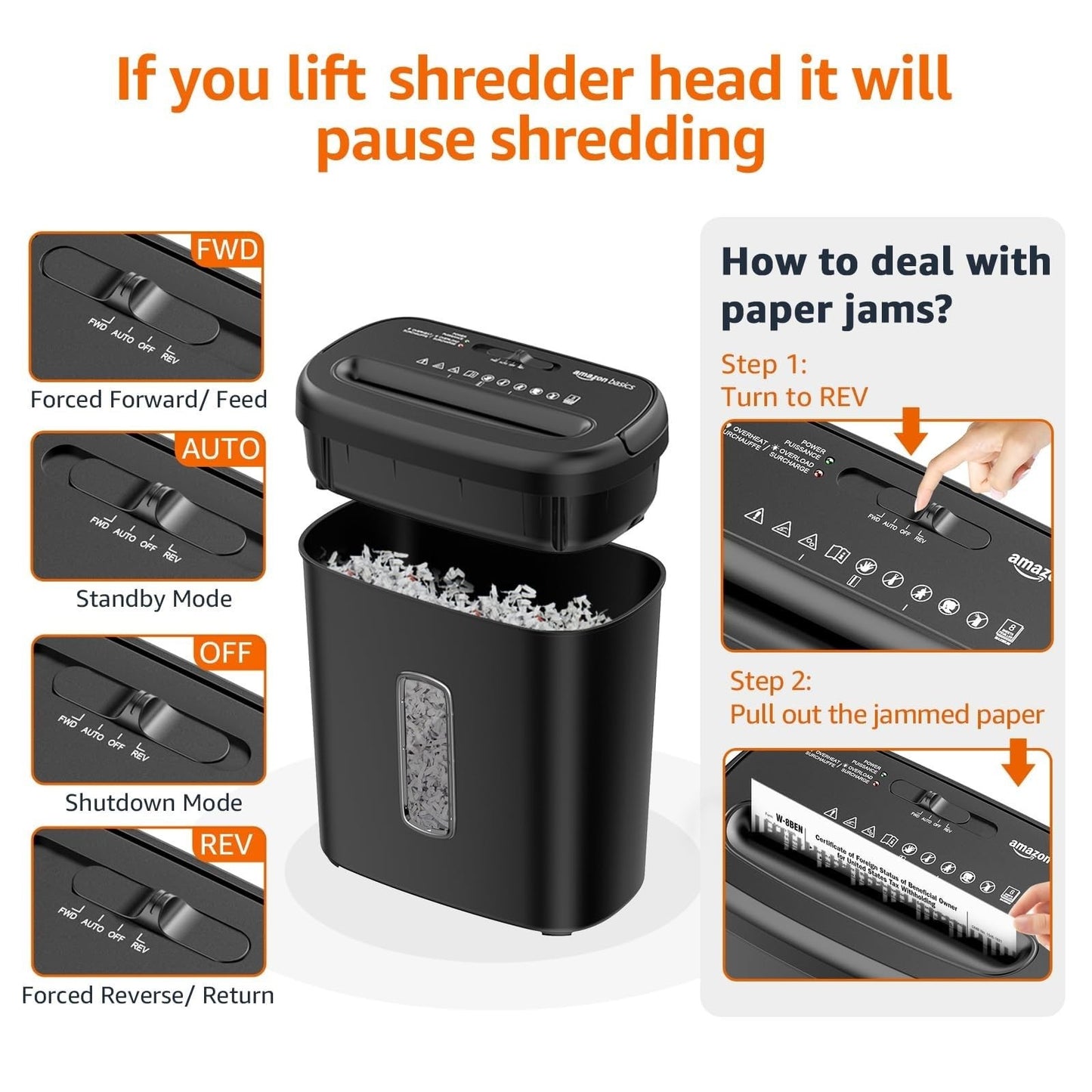 8 Sheet High Security Cross Cut Shredder for Paper & Credit Cards, P 4, Auto Shu5