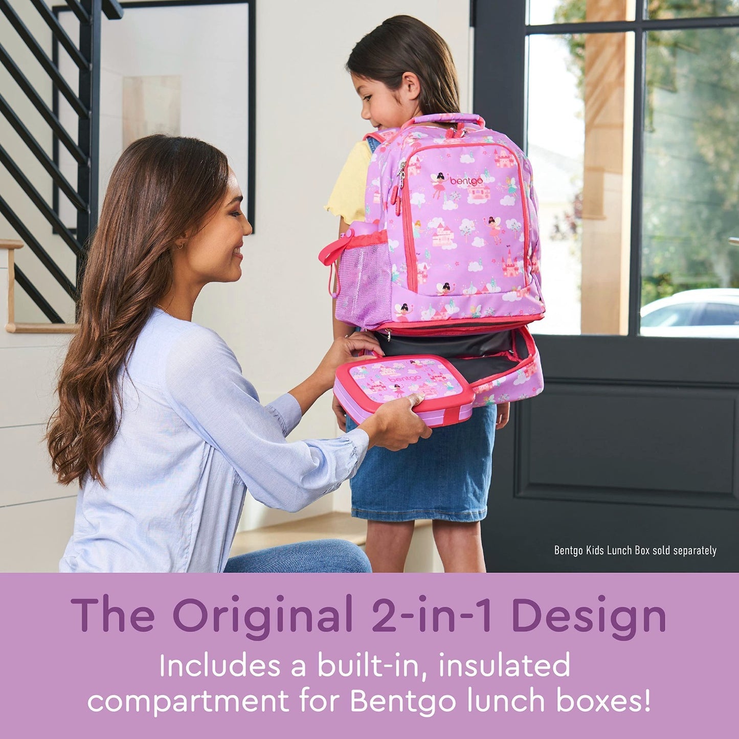2 in 1 Kids Backpack & Insulated Lunch Bag with Padded Straps   Durable & Stylis2