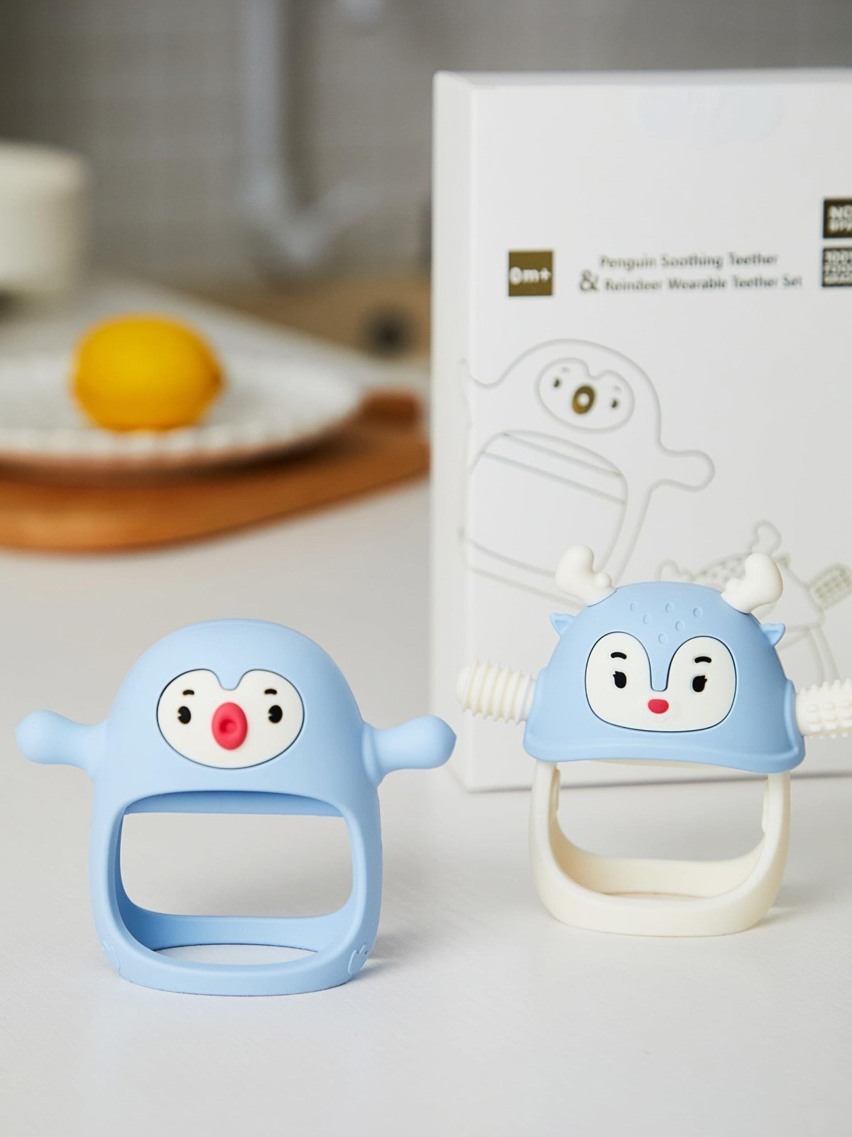 2 Pack Baby Teething Toys   Silicone Teething Mittens, BPA Free, 0 12 Months, Li2