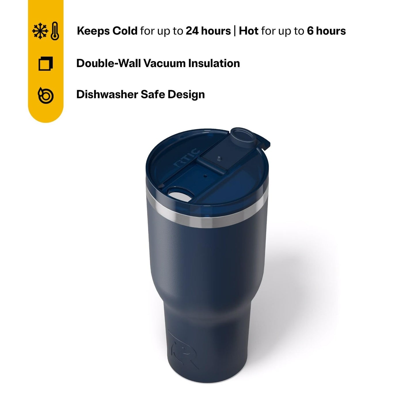 40oz Insulated Tumbler with Lid   Double Wall Stainless Steel Travel Cup for Hot3