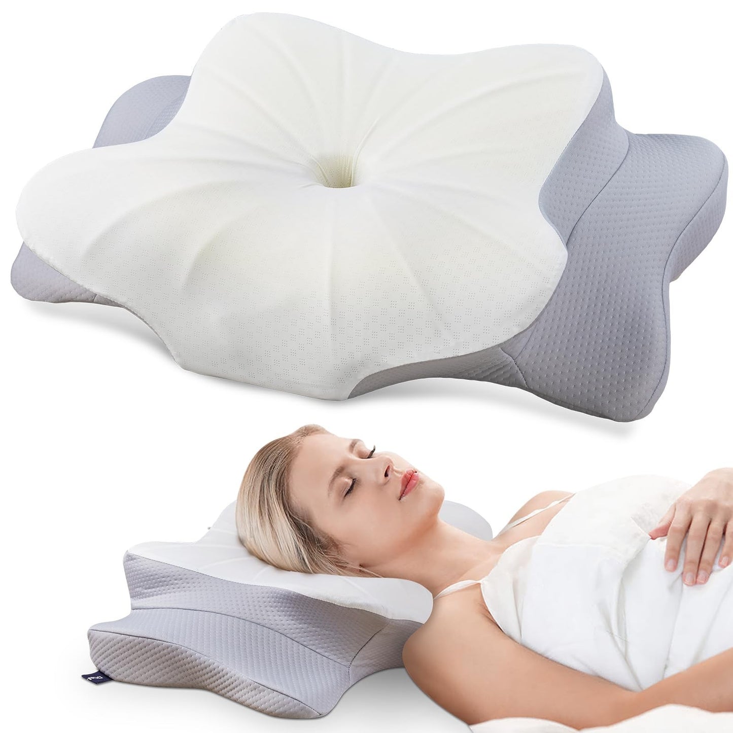 Ergonomic Memory Foam Cervical Pillow for Neck Pain Relief, Sleep Support1