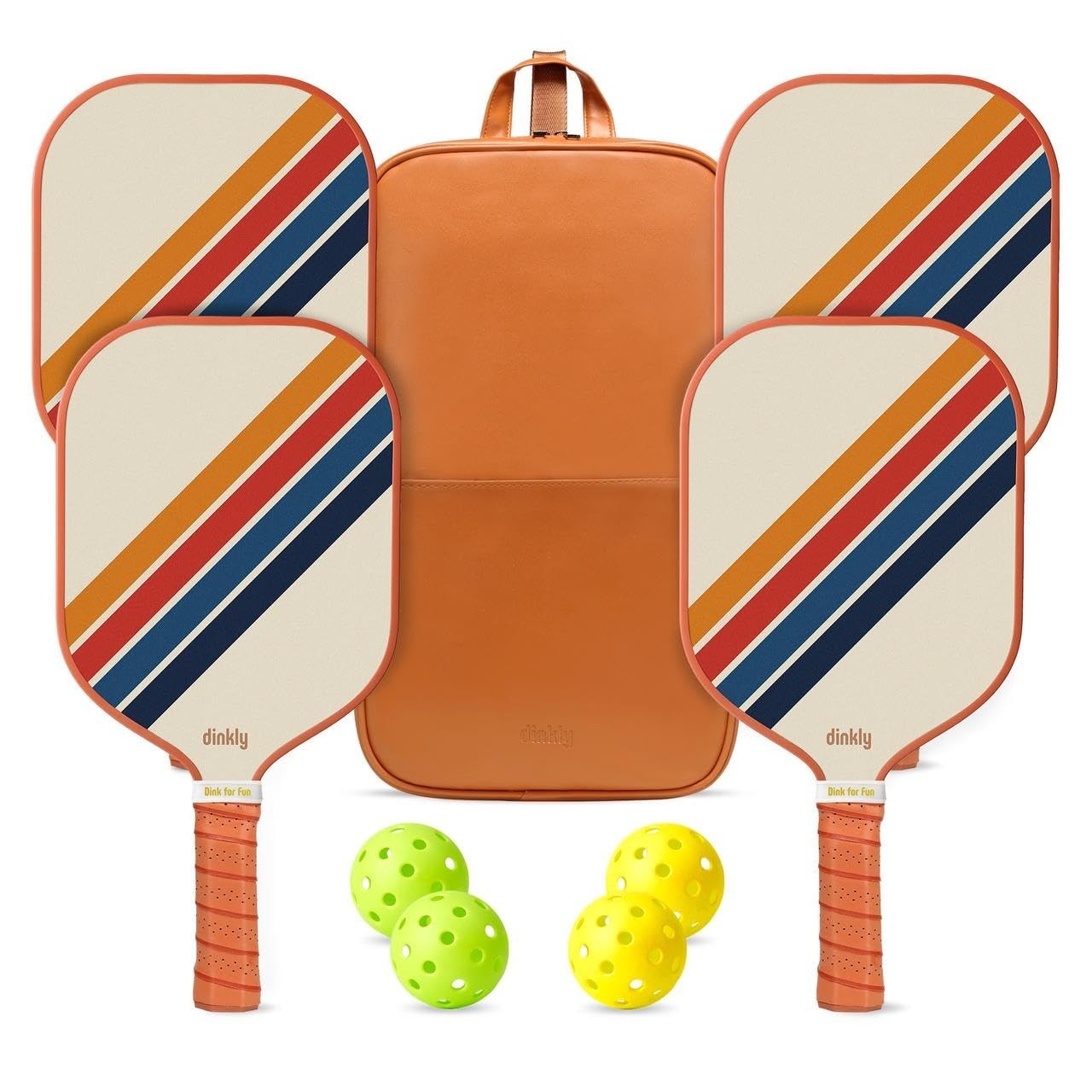 Pickleball Paddle Set of 2/4 - USAPA Approved, Graphite/Fiberglass, Includes Bal1