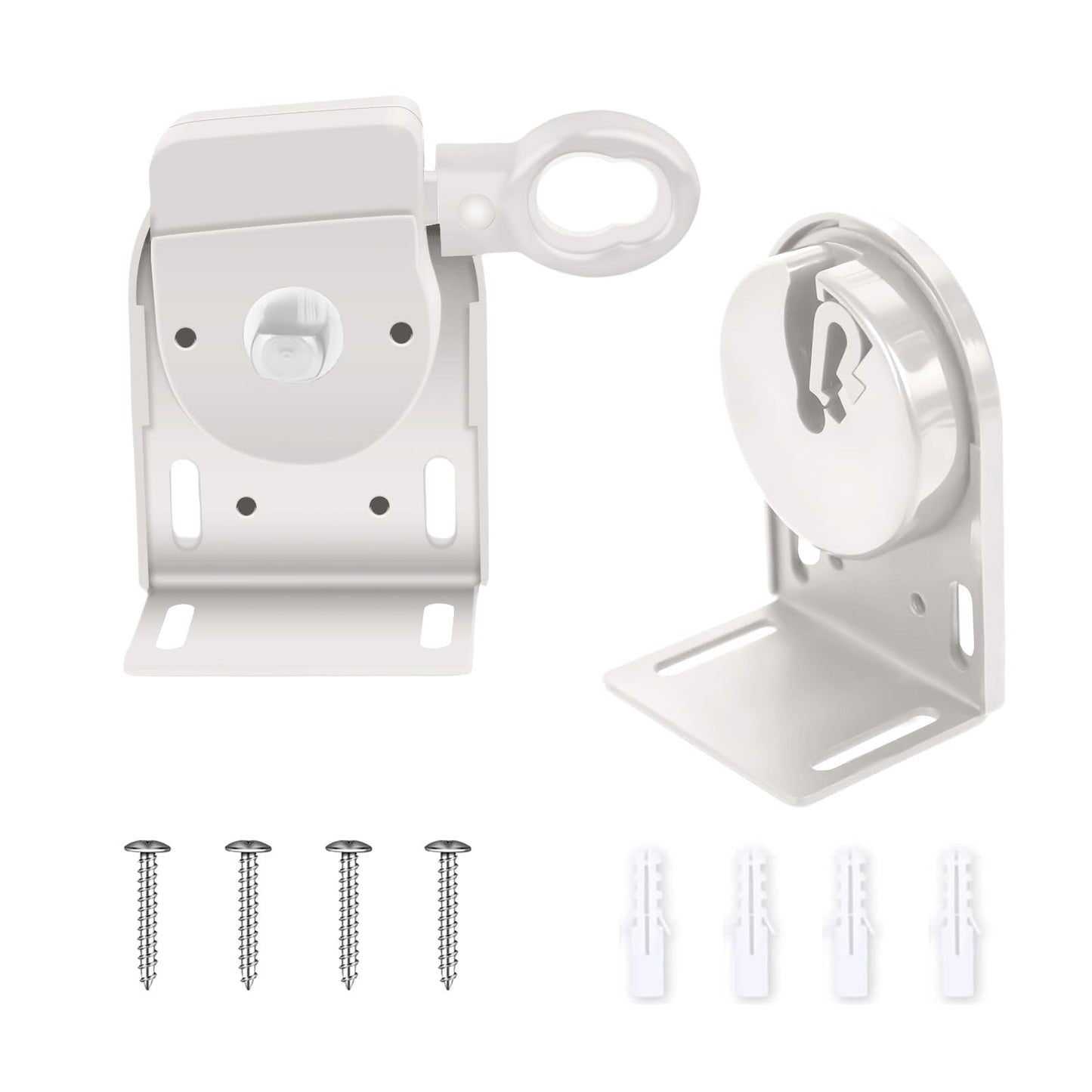 Cordless Crank Kit for Roller Blinds, Outdoor Shade Mounting Bracket, White7