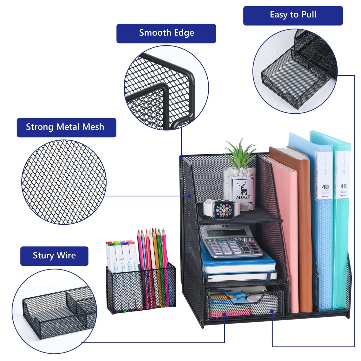 Desk Organizers & Accessories for Office, School, Study   Stylish & Functional3