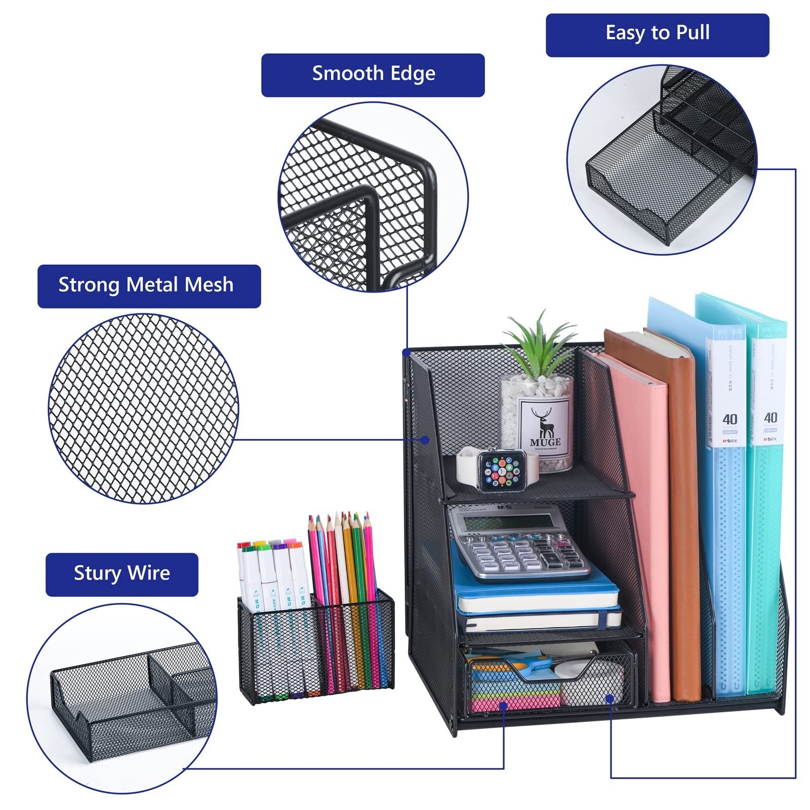 Desk Organizers & Accessories for Office, School, Study   Stylish & Functional3