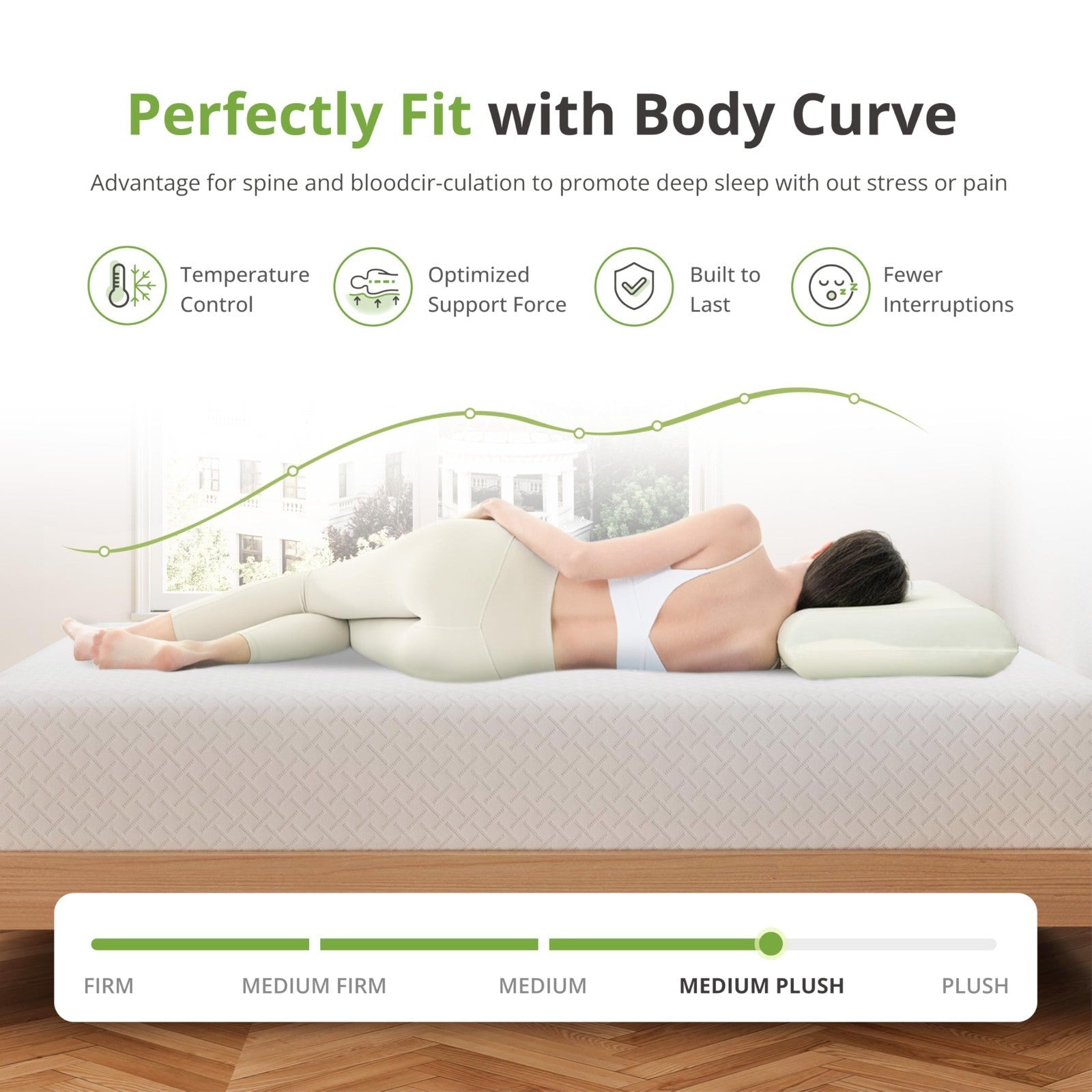 14" Gel Memory Foam Cal King Mattress   Medium Firm, Cooling, Pressure Relief, C3