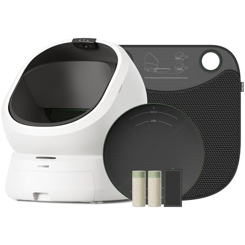 Automatic Self-Cleaning Litter Box Bundle with AI Camera, Multi-Cat, Odor Contro1