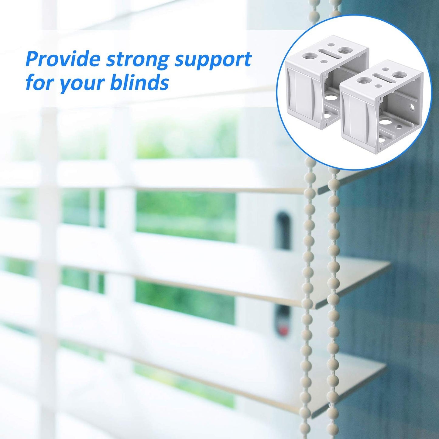 12 Pcs Mini Blind Bracket Replacement - 1 Inch Plastic Headrail Mounting Clips3