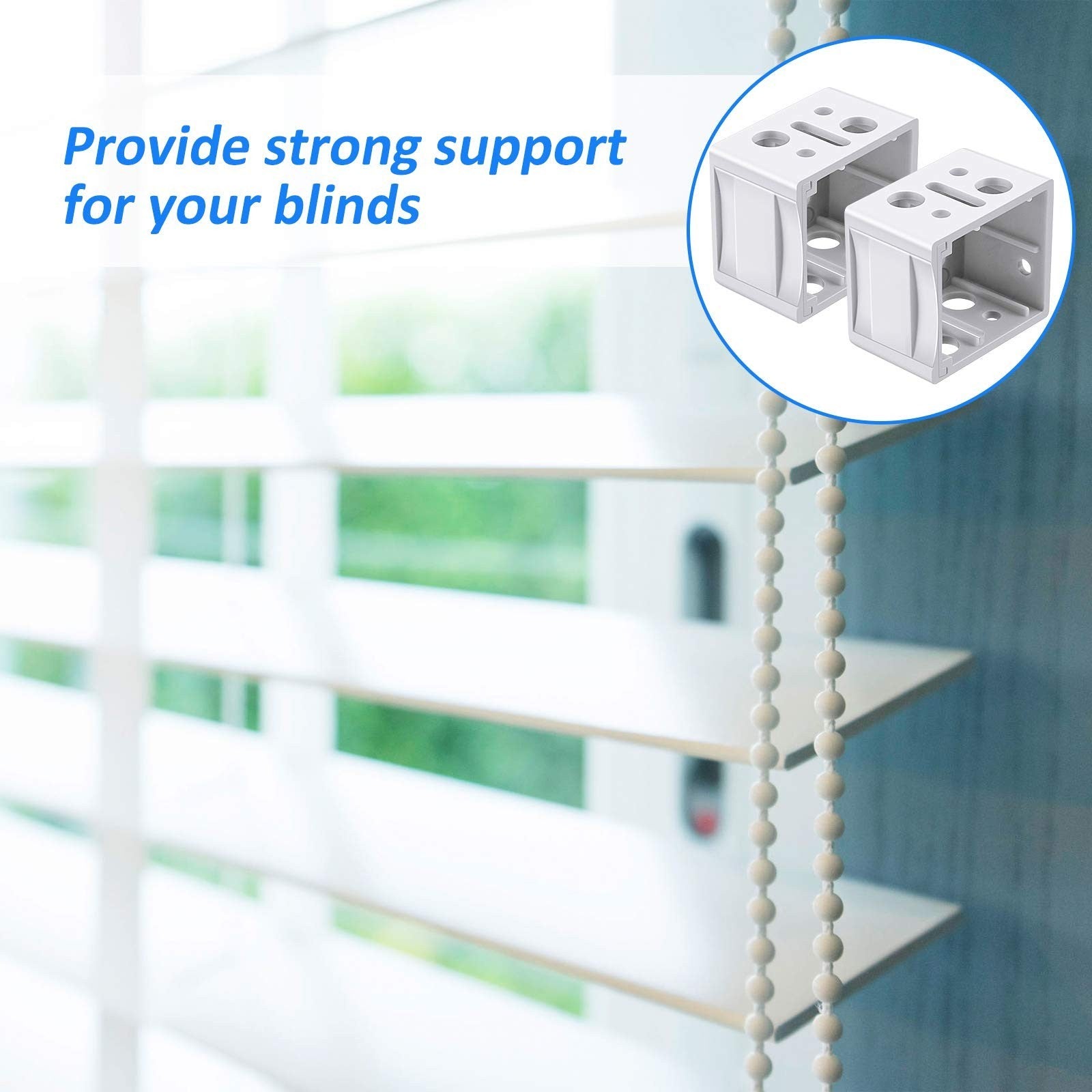 12 Pcs Mini Blind Bracket Replacement - 1 Inch Plastic Headrail Mounting Clips3