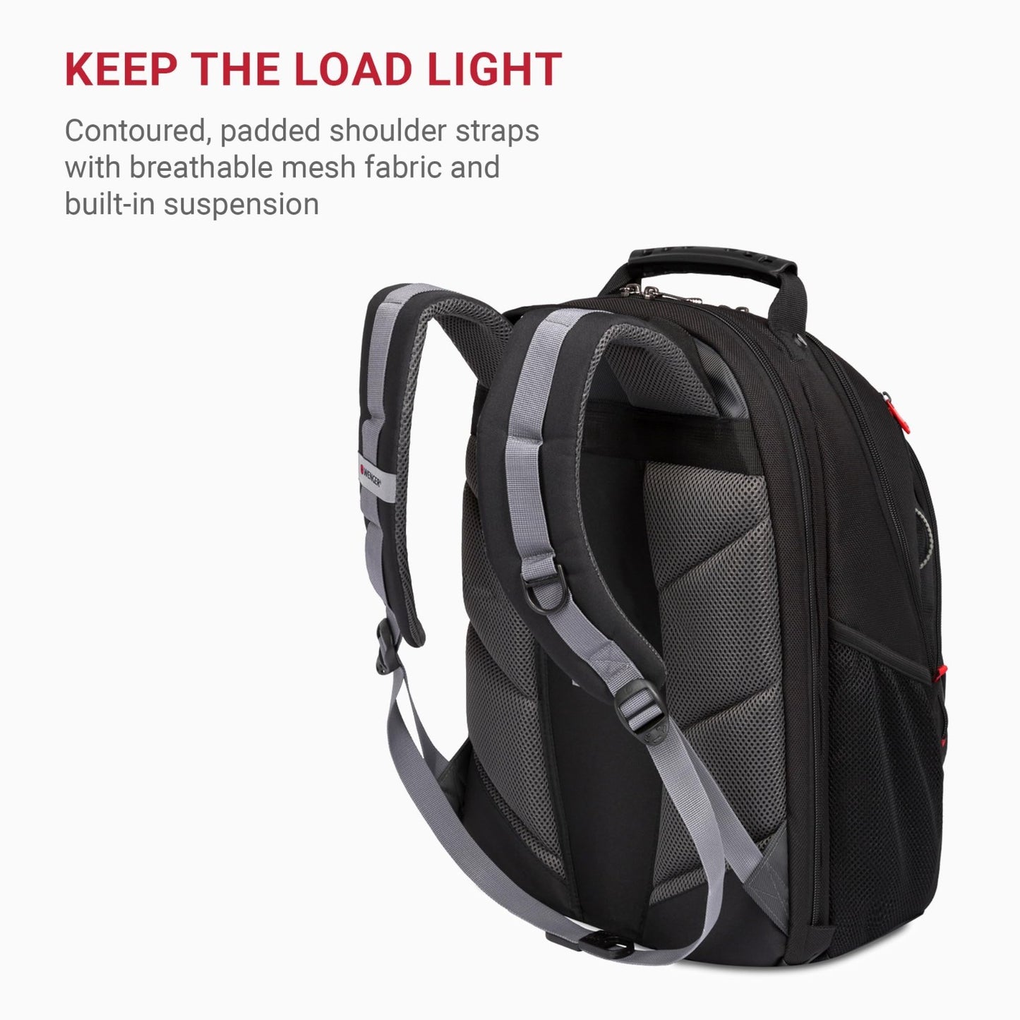 16" Laptop Backpack for Men & Women, Stylish Black/Gray Bag, Durable & Spacious7