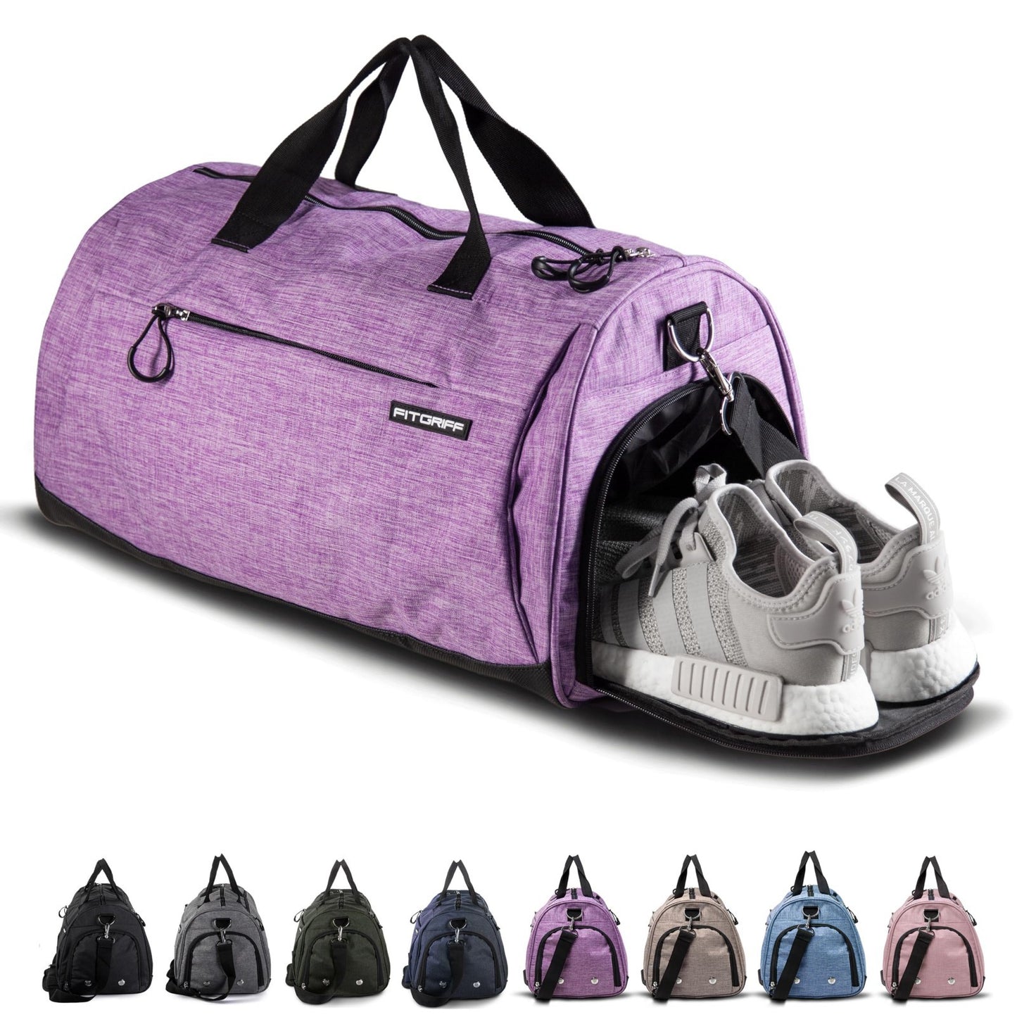 Versatile Gym Duffle Bag with Shoe & Wet Compartment - Ideal for Travel, Sports,1