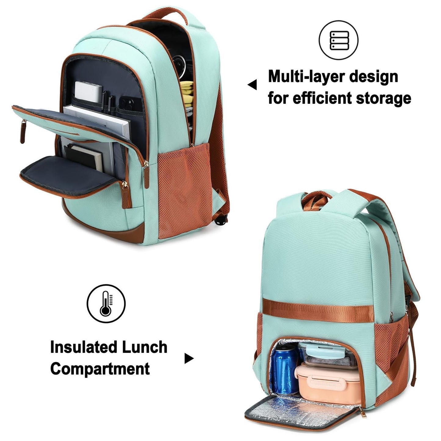 40L Travel Backpack for Men & Women, TSA Approved Carry-On, Fits 17" Laptop, Lig7