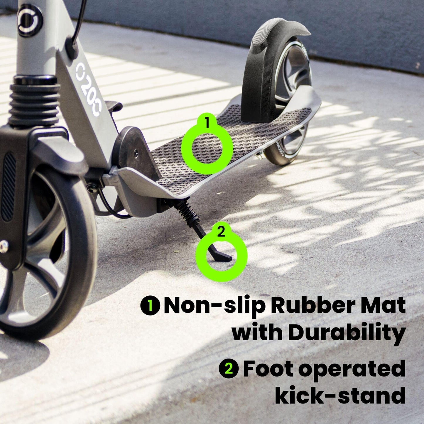 Big Wheel Kick Scooter for Kids 6-12, Teens & Adults - Adjustable Height, Smooth4