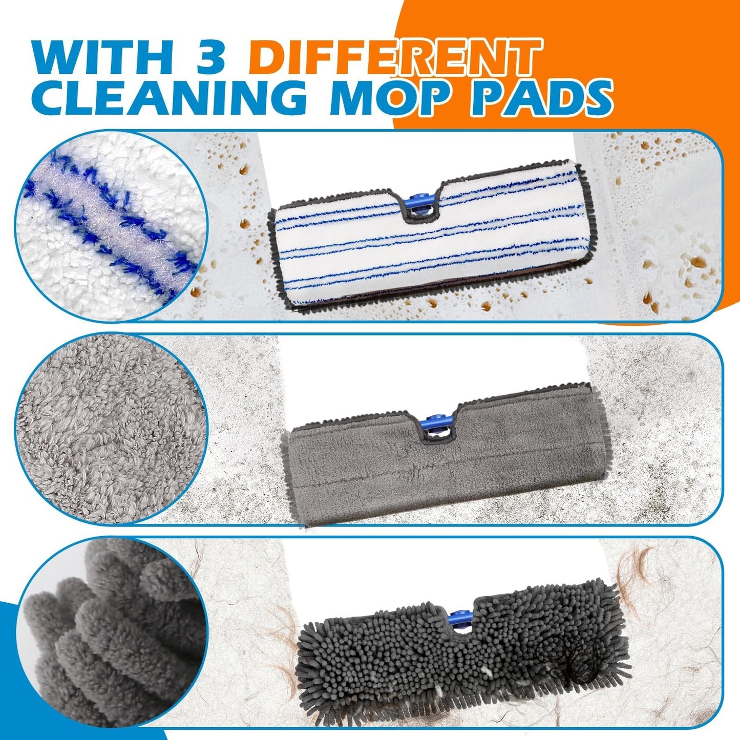 Adjustable Microfiber Mop - Wet Dry Dust Mop with Flip Design for Easy Cleaning4