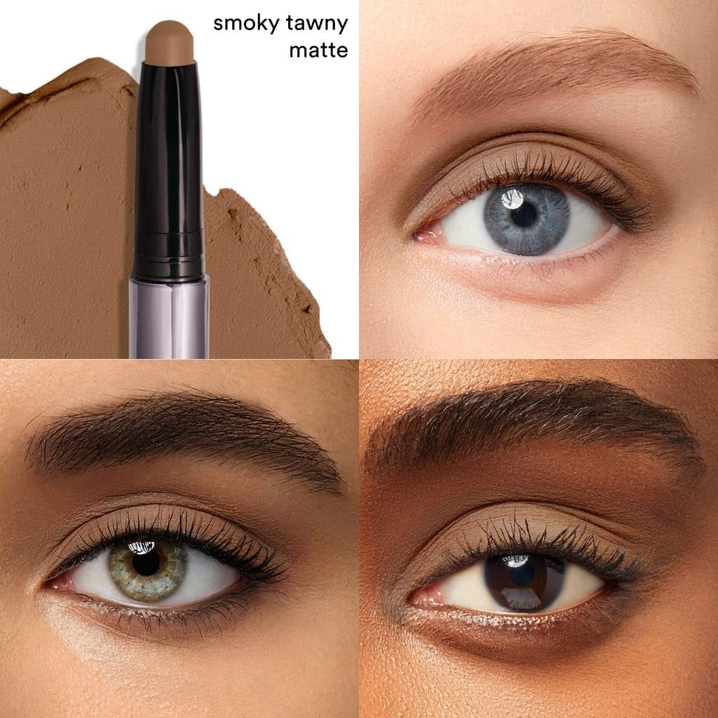 Crème-to-Powder Eyeshadow Stick - Smokey Tawney Matte, Long-Lasting, Easy Blend2