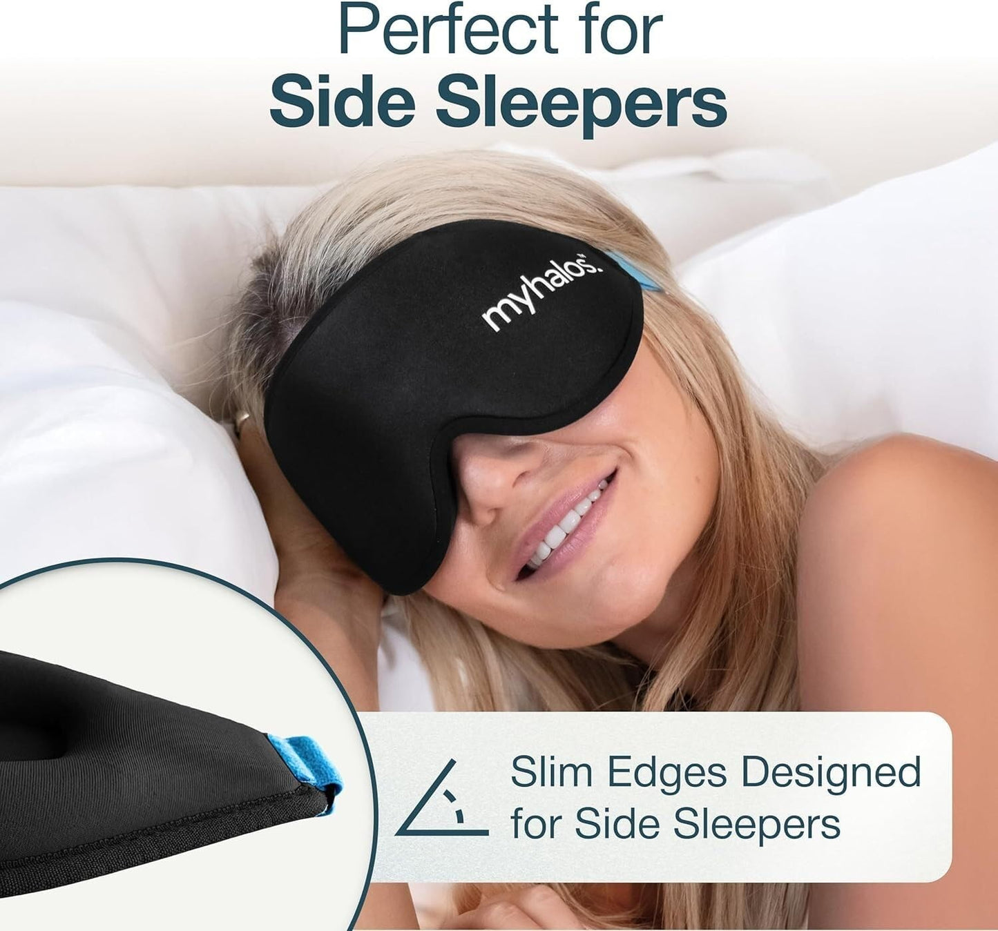 3D Blackout Sleep Mask for Men & Women | Breathable Eye Mask, Zero Pressure, Tra2