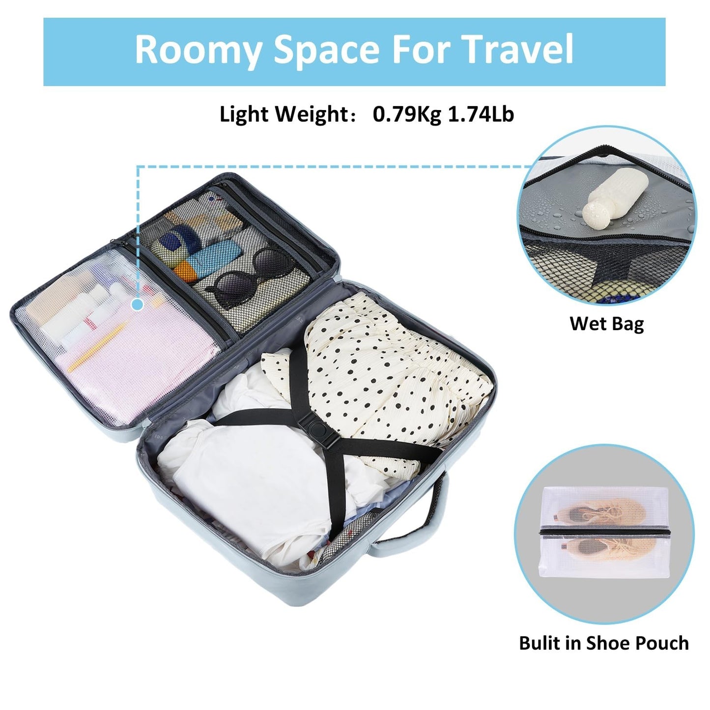 35L Underseat Travel Backpack for Women | Airline Approved Bag with Shoe Compart3