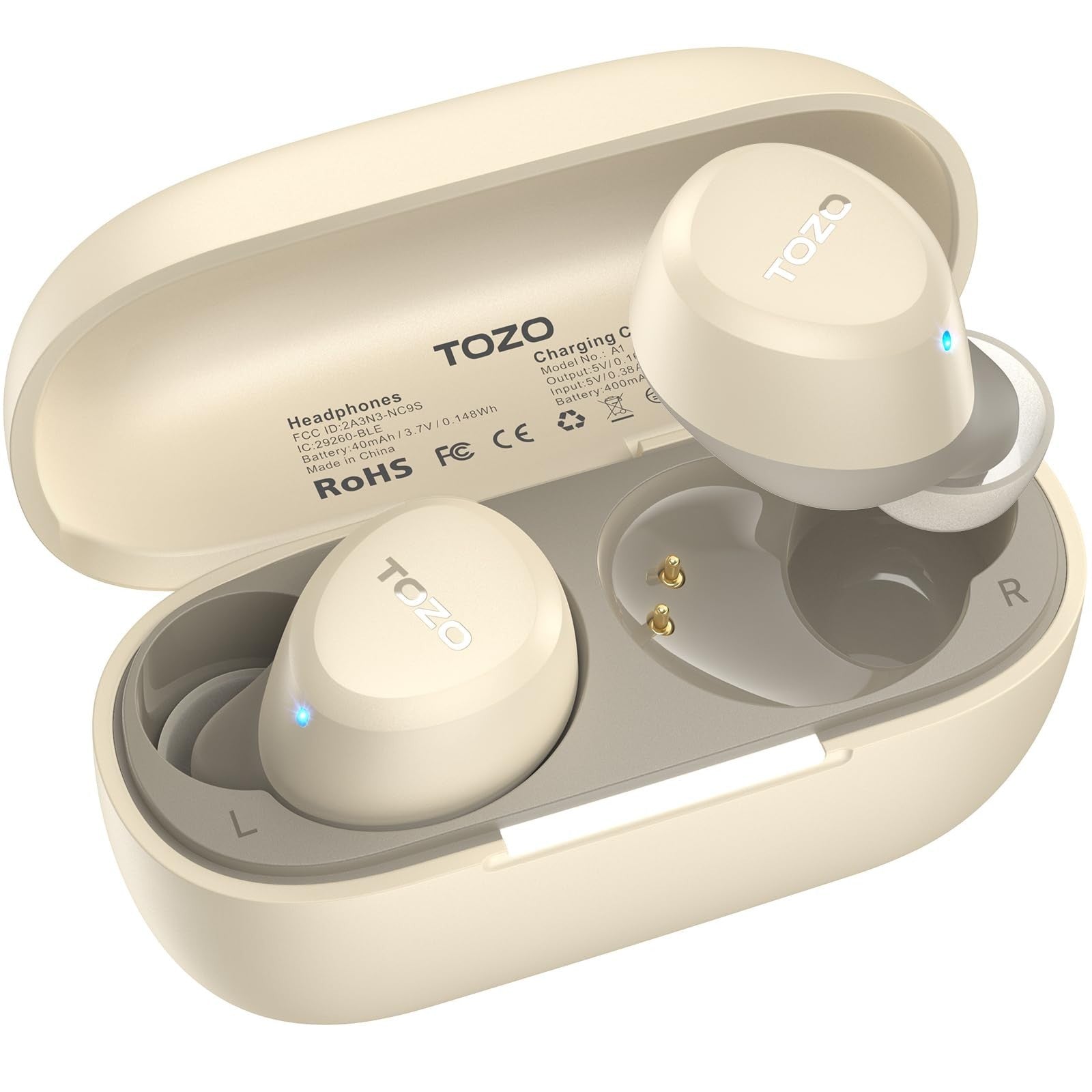 Wireless Earbuds Bluetooth 5.3   Lightweight, IPX5 Waterproof, AI Call Mics, Pre1