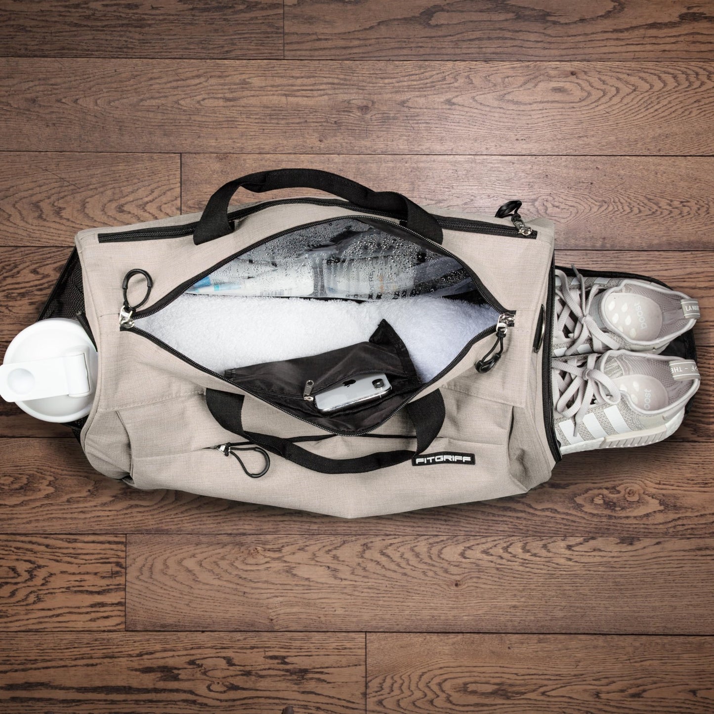 Versatile Gym Duffle Bag with Shoe & Wet Compartment for Travel, Sports & Fitnes3