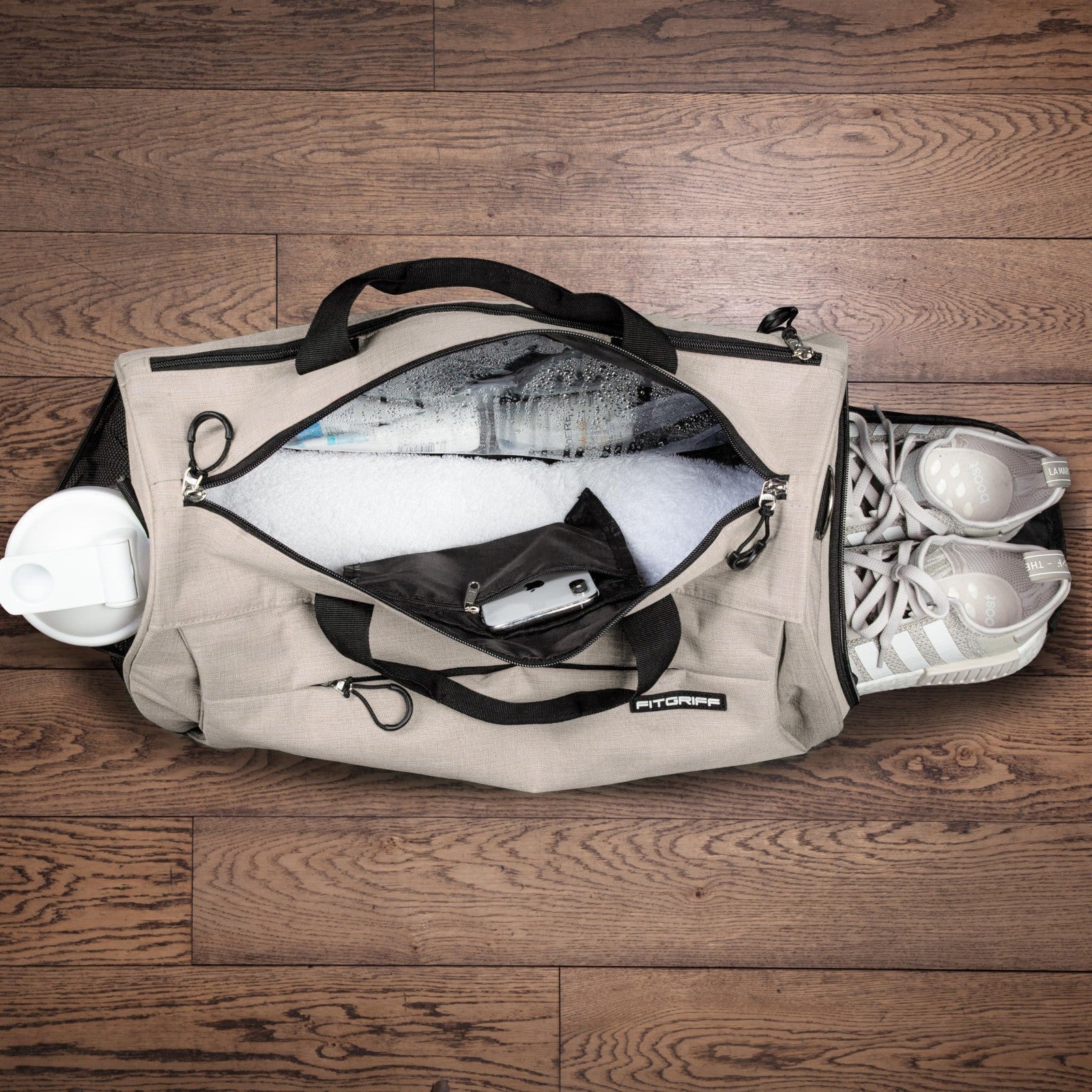 Versatile Gym Duffle Bag with Shoe & Wet Compartment for Travel, Sports & Fitnes3