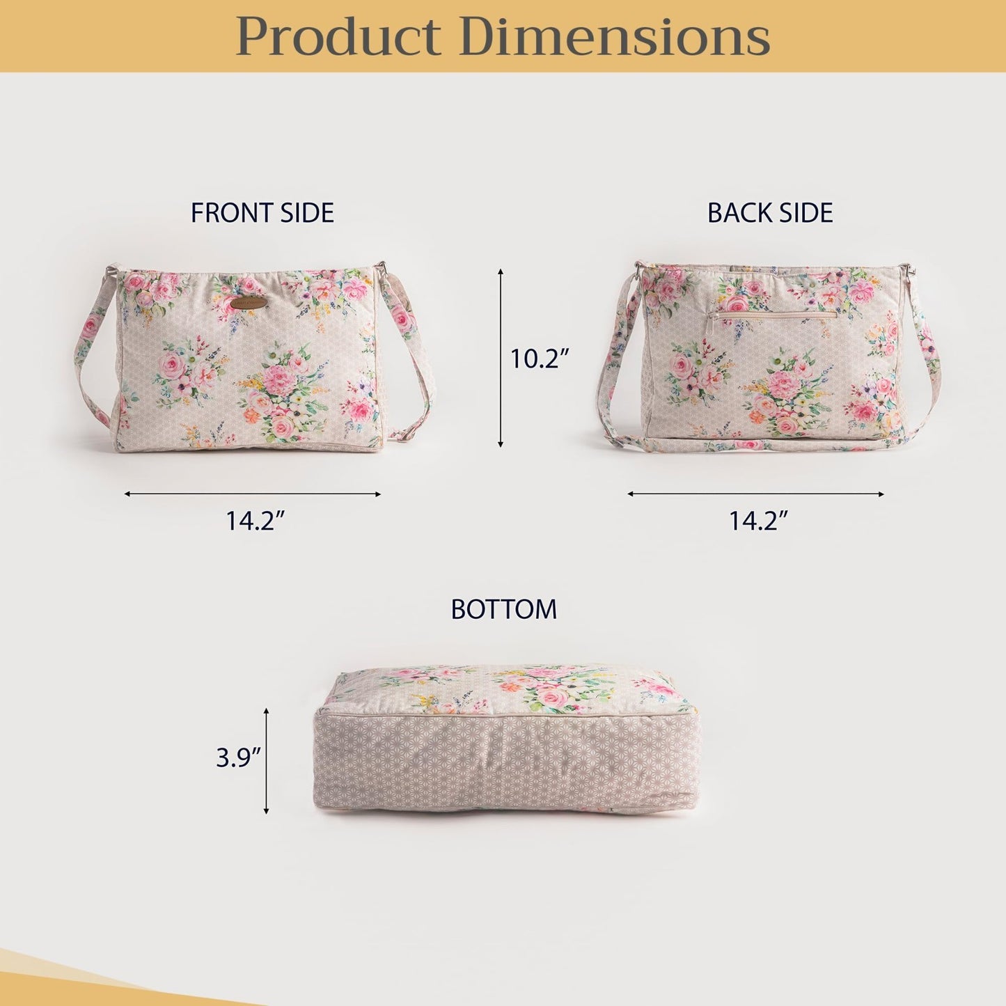 Stylish Cotton Shoulder Bag for Women   Versatile Handbag, Everyday Use, Fashion4