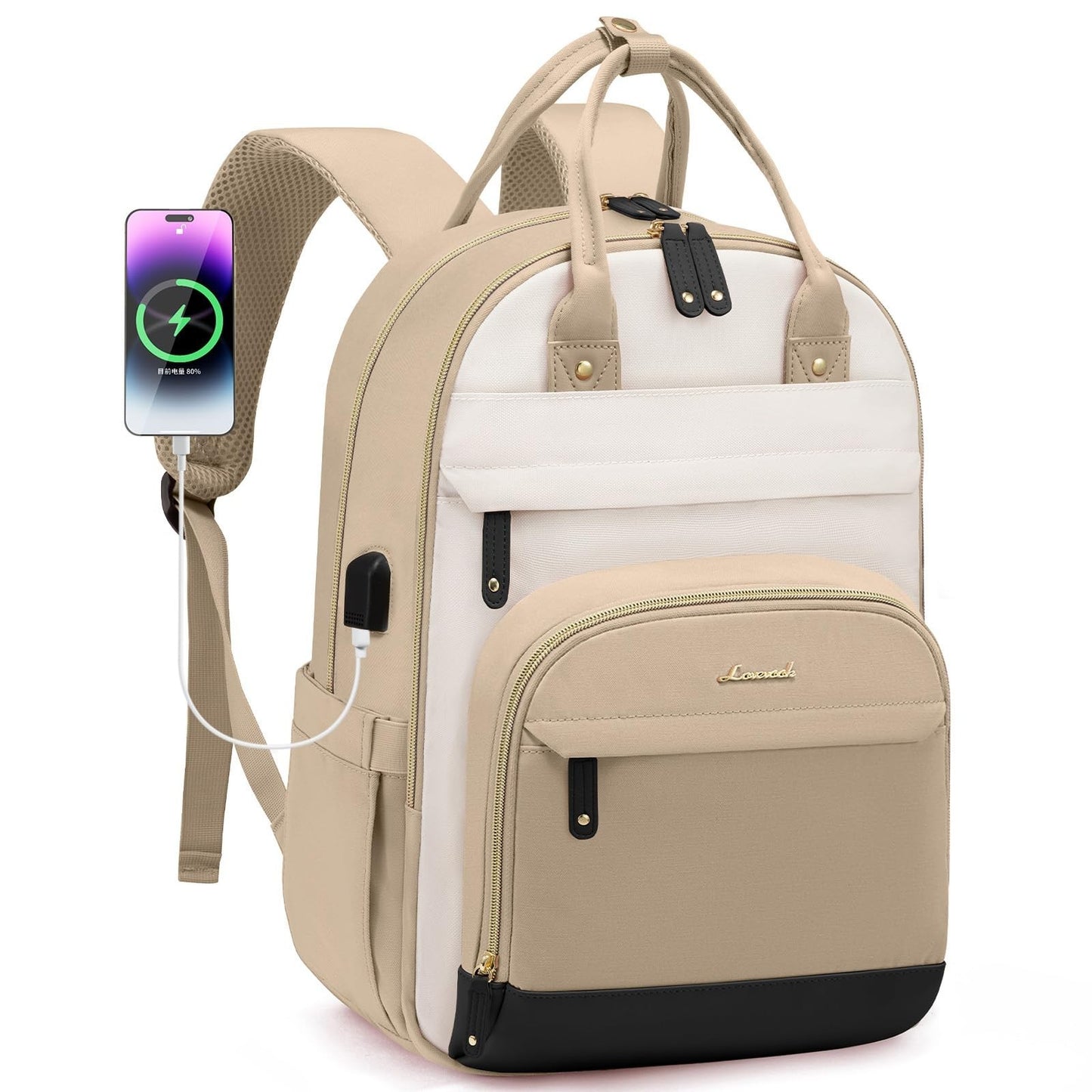 Stylish Women's Laptop Backpack   Fits 17" Laptops, Waterproof, Anti Theft, Trav1