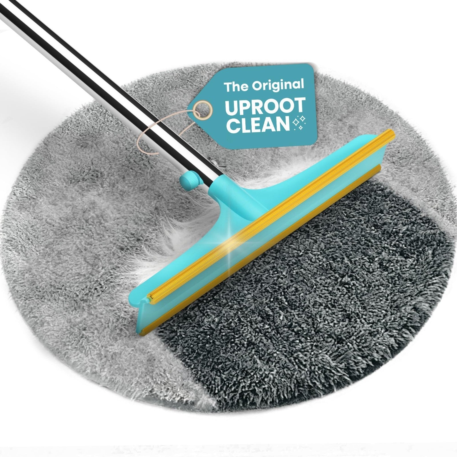 Carpet Rake for Pet Hair Removal - 60" Telescopic Handle, Easy Clean Tool1