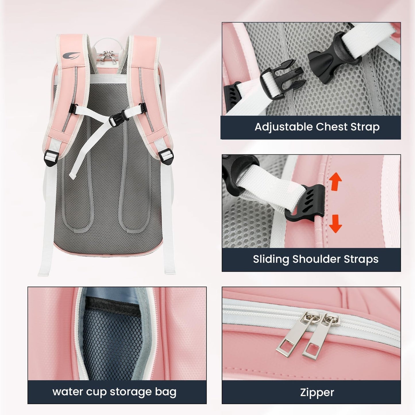 Multi-Functional Tennis & Pickleball Backpack with Shoe Compartment & Laptop Sle4