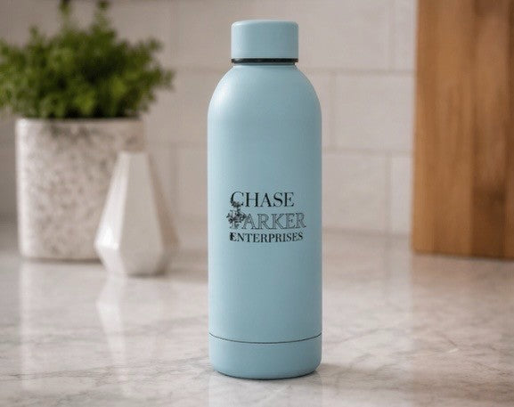 Chase Parker Enterprises 500 mL Stainless Steal Water Bottle   Blue3