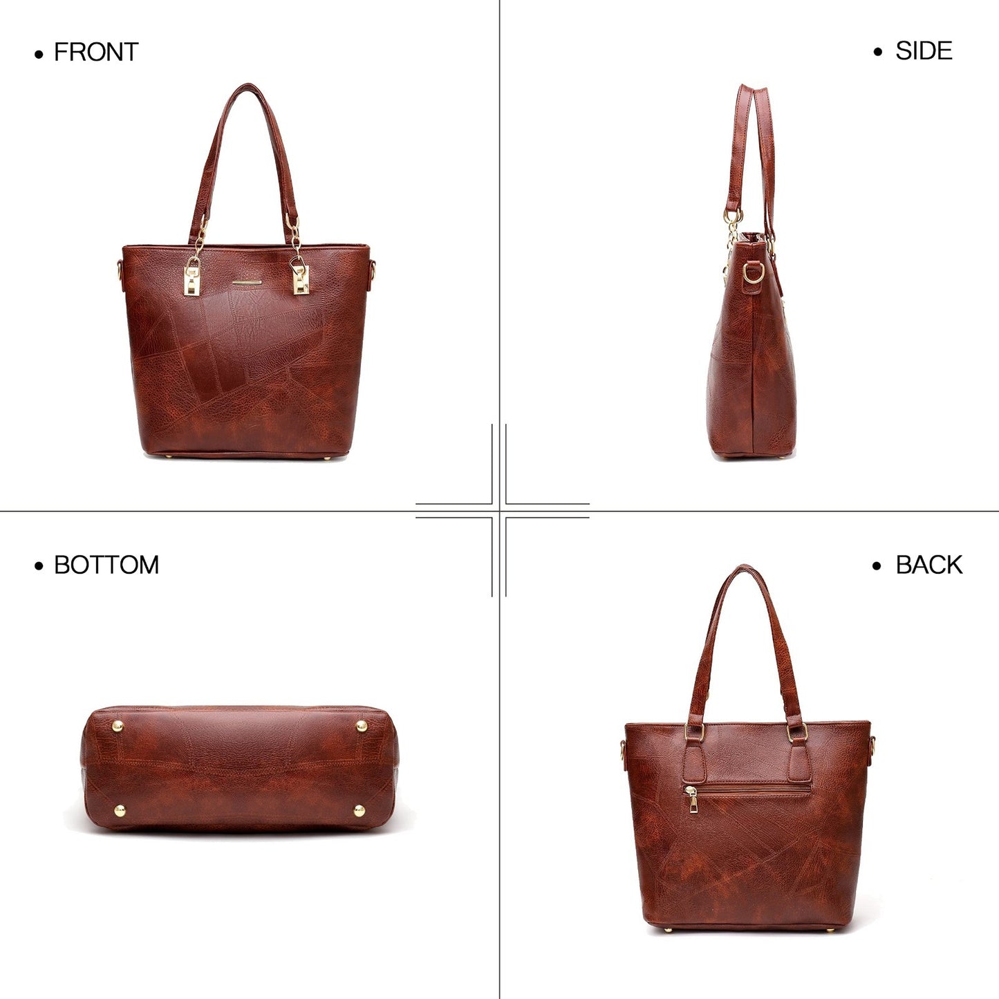 Stylish Designer Handbags for Women - Satchel Shoulder Tote Top Handle Purse3