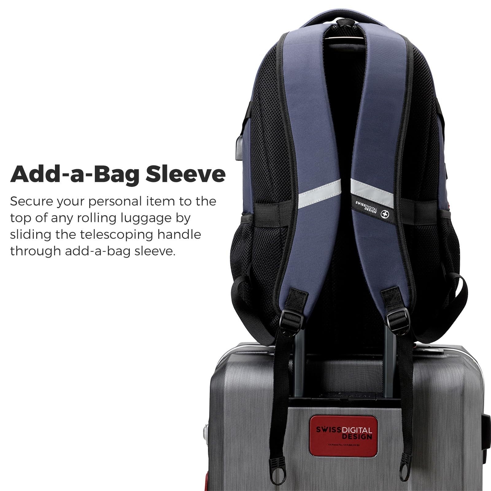 Stylish Laptop Backpack with USB Charging Port, Fits 15.6" Computer, 31L Travel6