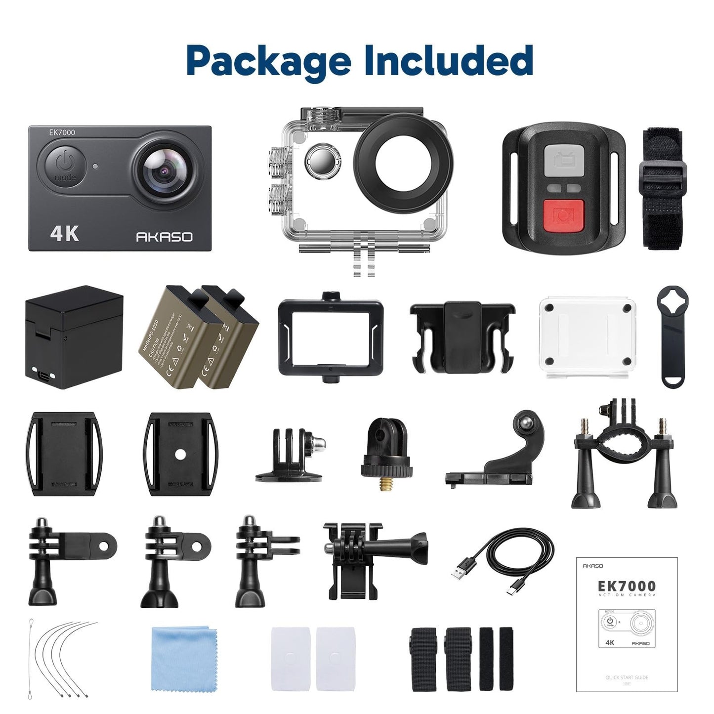 4K Action Camera 20MP WiFi EIS Ultra HD Waterproof 131FT Remote Control 4X Zoom9