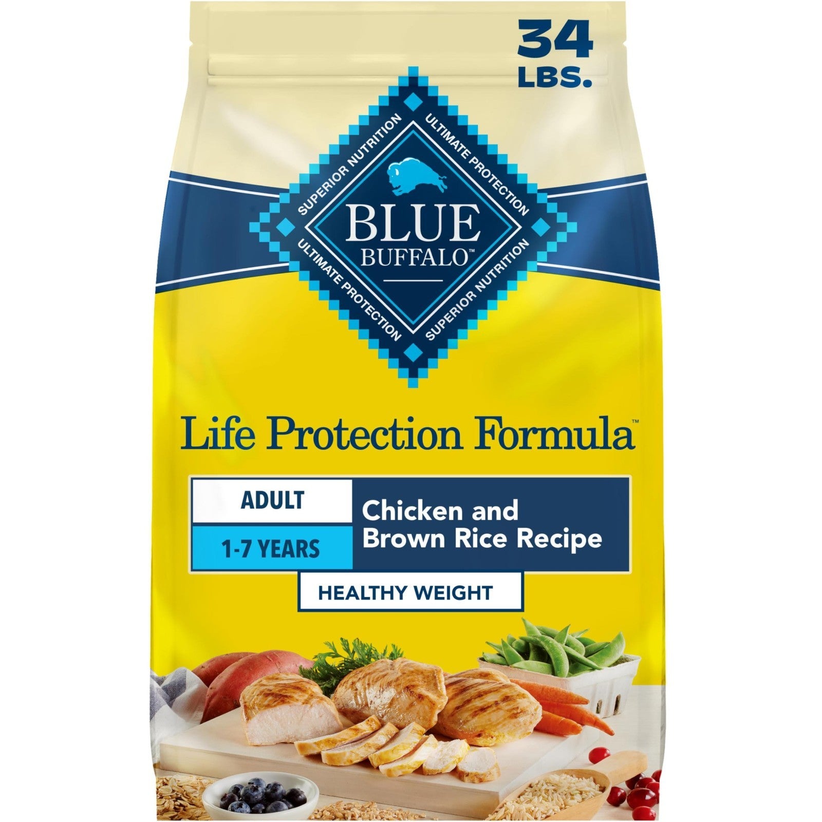 Healthy Weight Chicken Dog Food, 34 lb   Blue Buffalo Life Protection Formula1