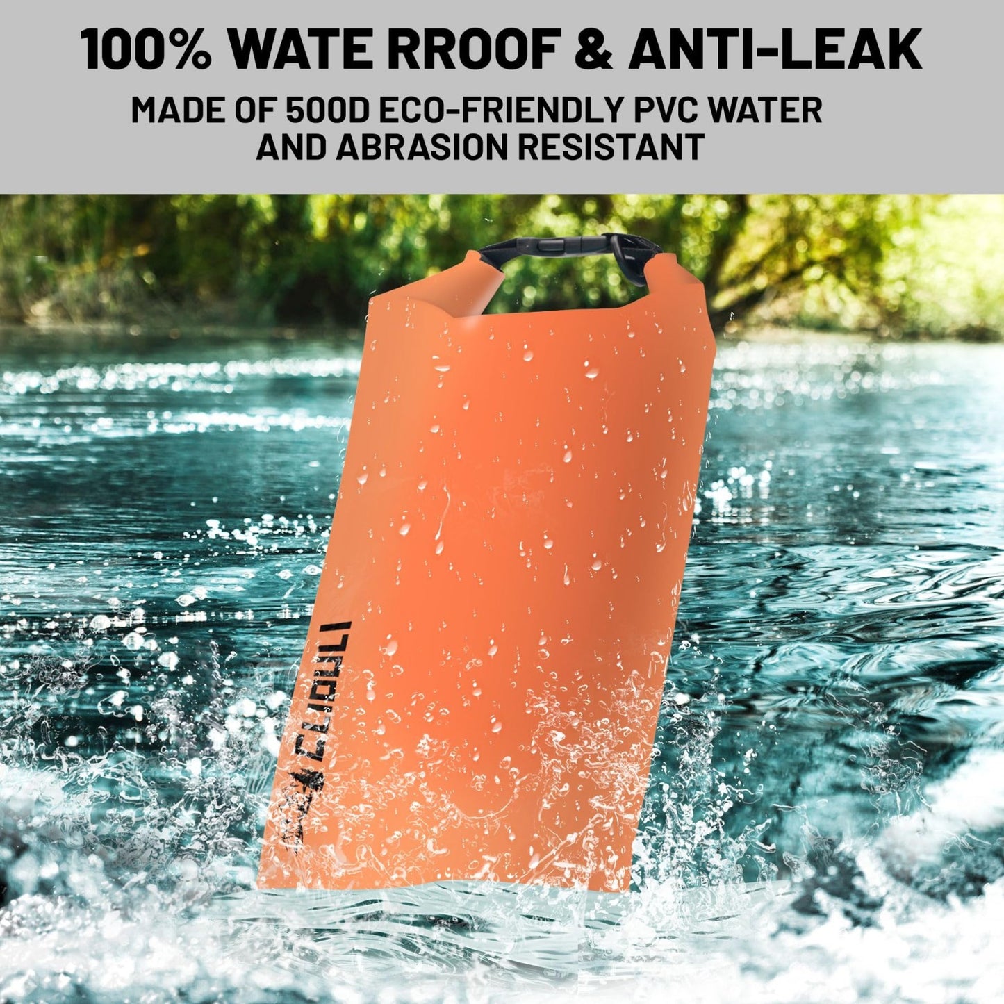 Waterproof Dry Bag Backpack - Lightweight Floating Roll Top for Kayaking, Fishin1