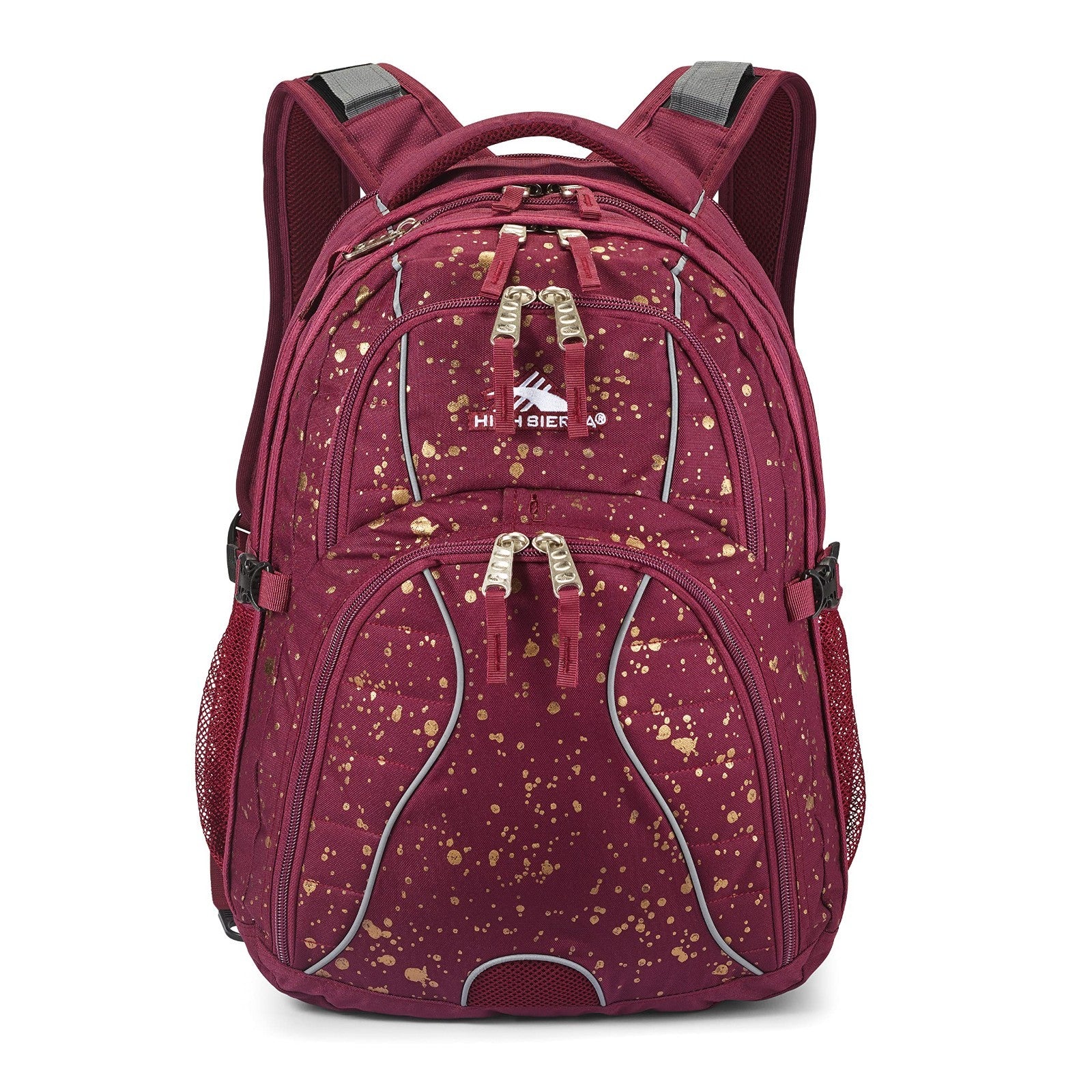 Versatile Laptop Backpack, One Size, Copper Splatter/Maroon, Water Resistant, Du3